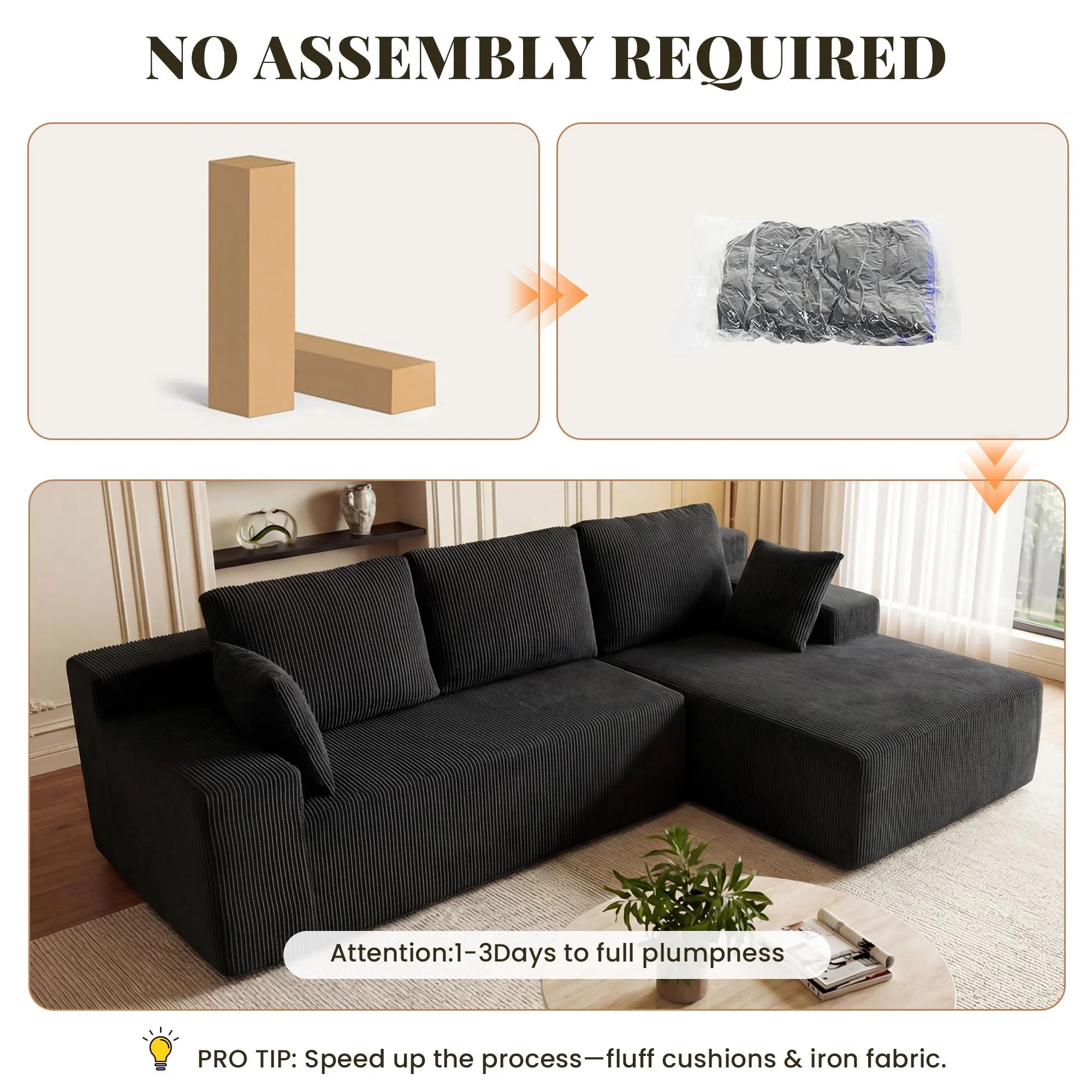 Sectional, Cloud, kanapa, Modular L-shaped sofa