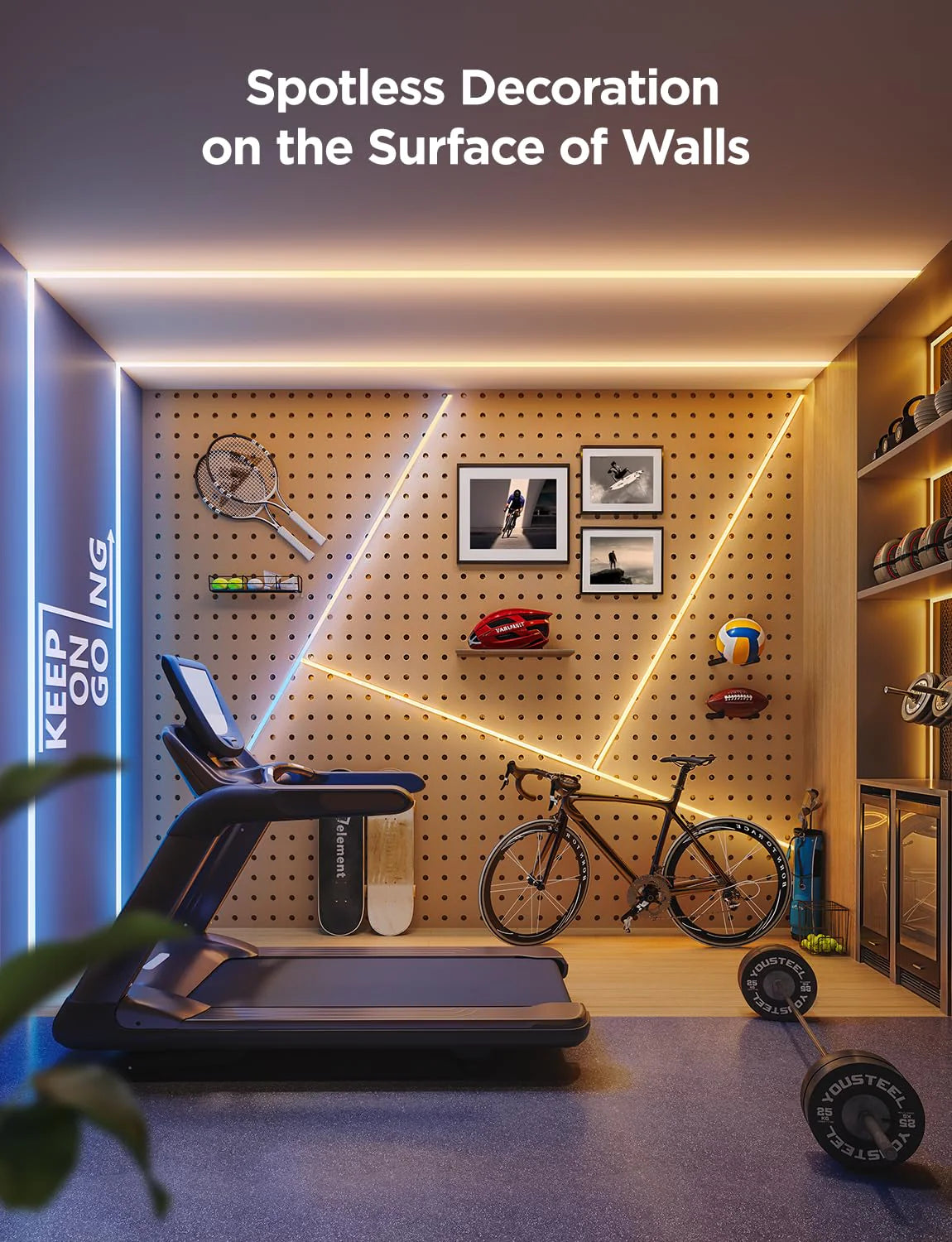 Światło, Cob LED Strip, Pro, smart RGBICW światło 9.8ft