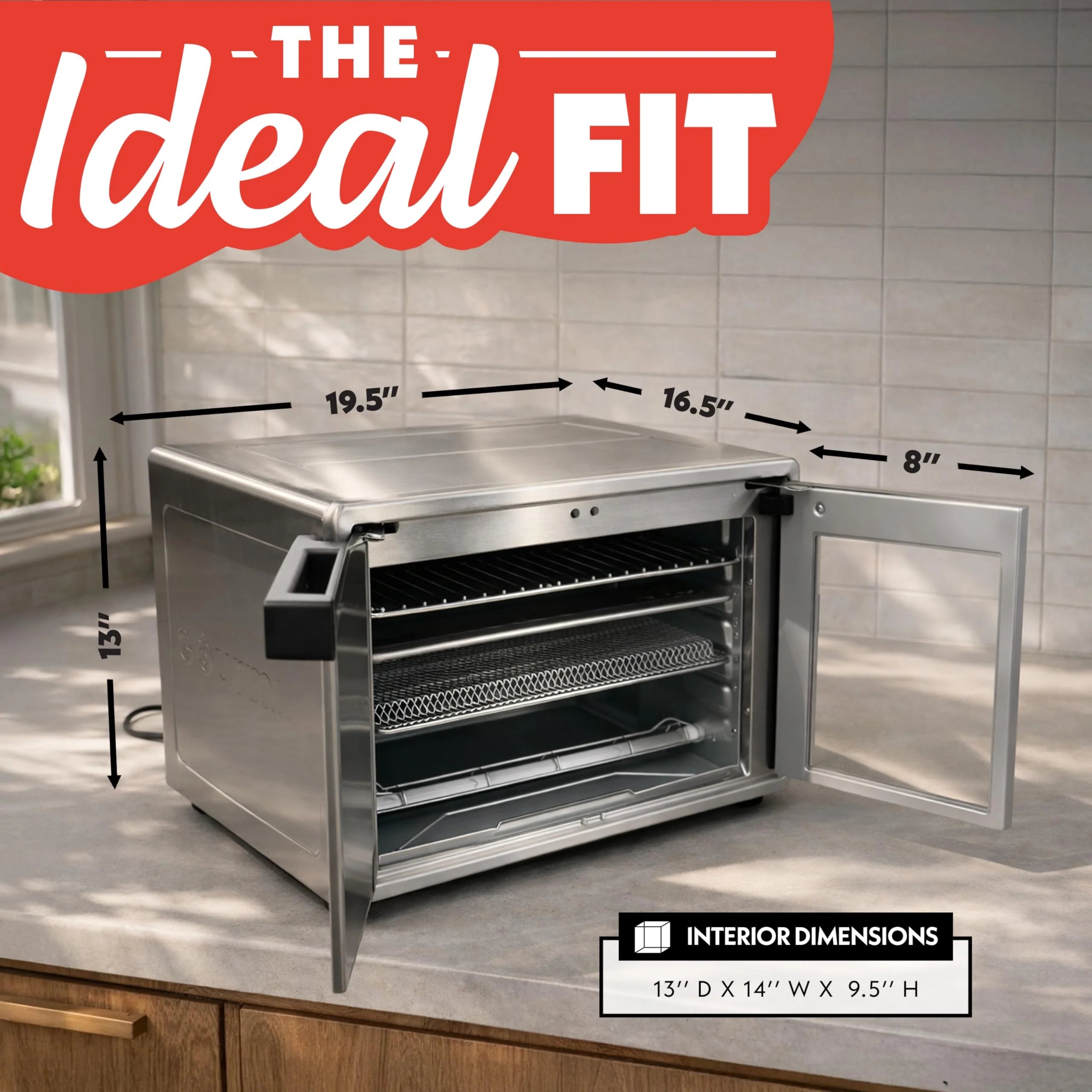 French drzwi frytkownica beztluszczowa piekarnik, 37 Qt Convection Toaster