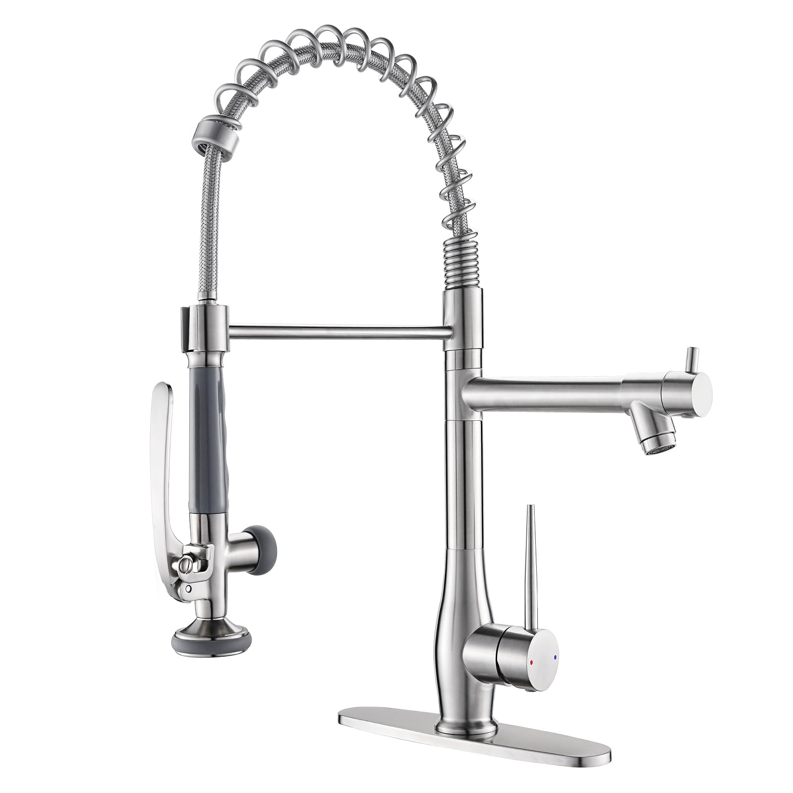 Brushed Nickel kuchenny Faucet z Pull Down Sprayer