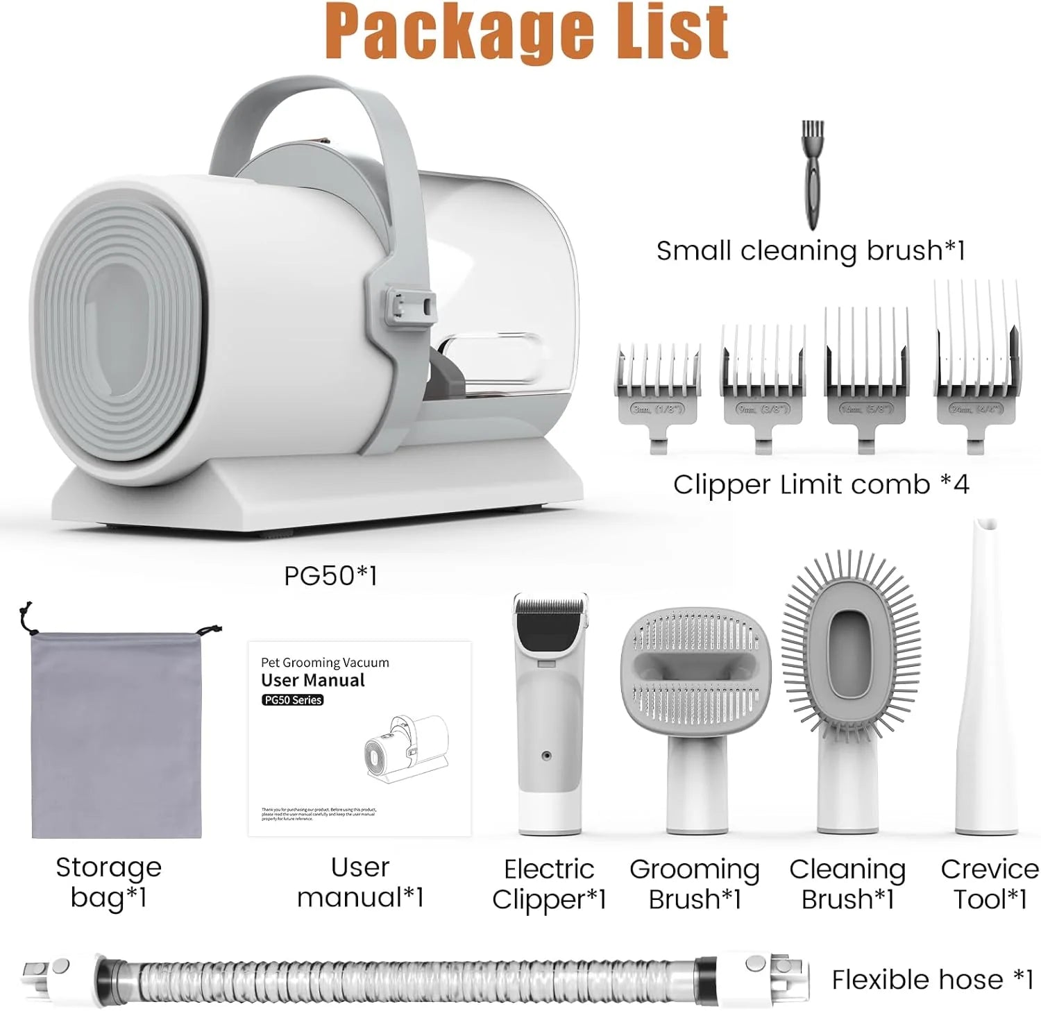 Dla psa Grooming odkurzacz, PET Grooming zestaw z dla psa Clippers