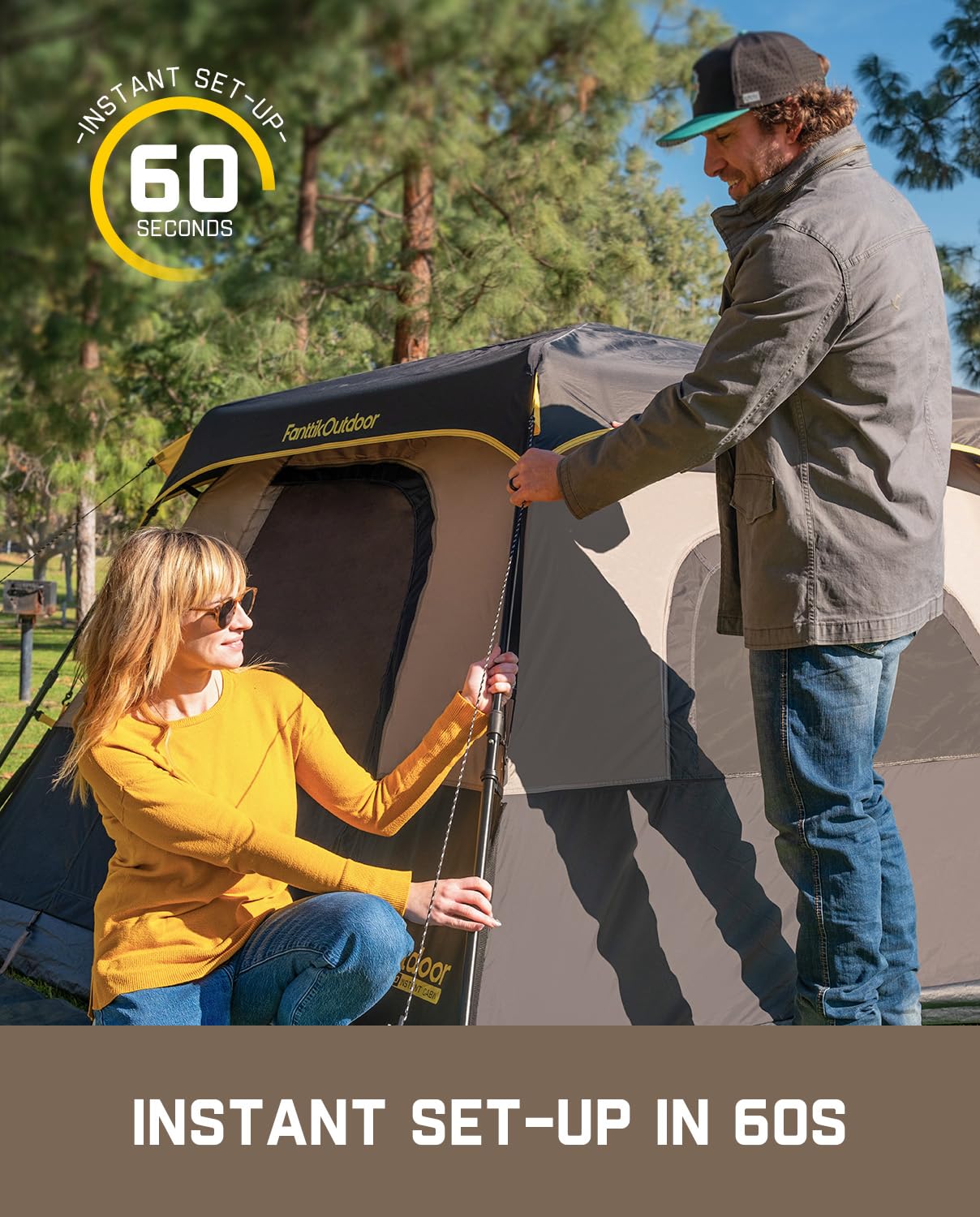 Instant Cabin do 4-10 Persons namiot, Quick Setup