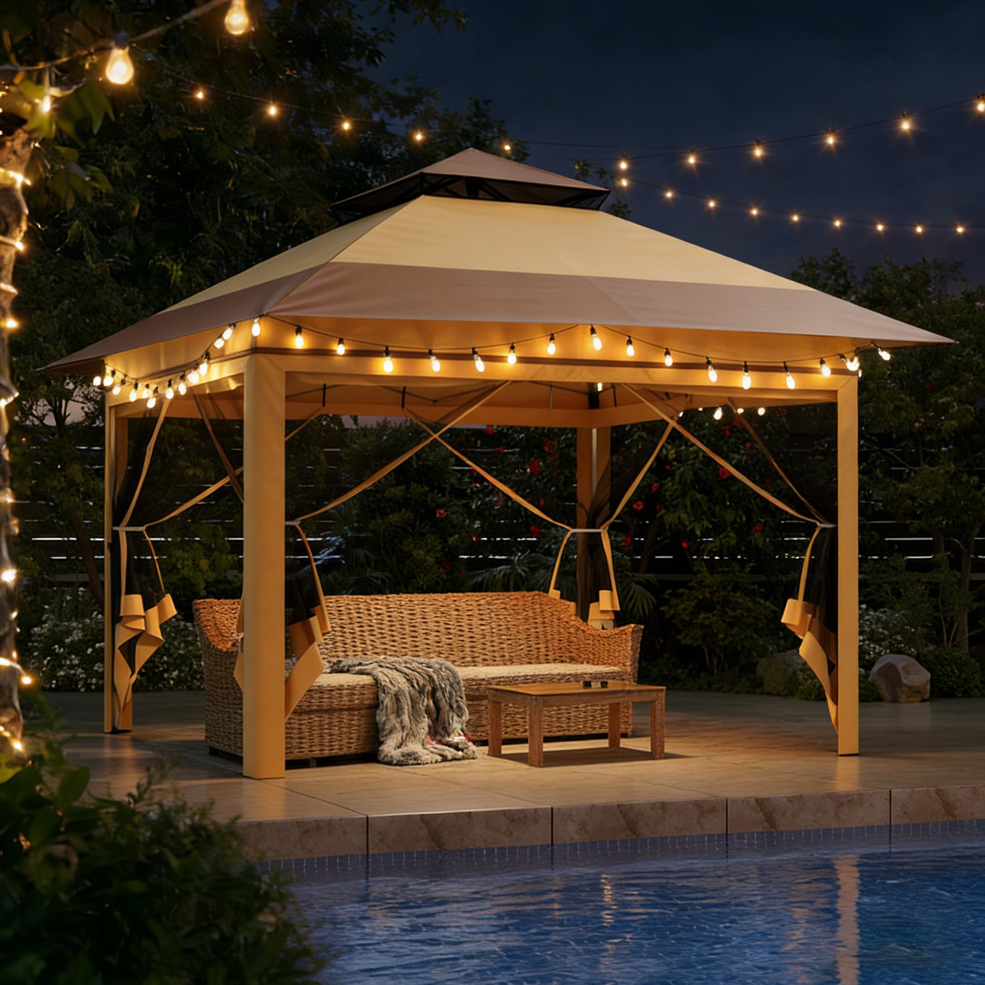 13 X 13 Pop Up altana z Mosquito Netting