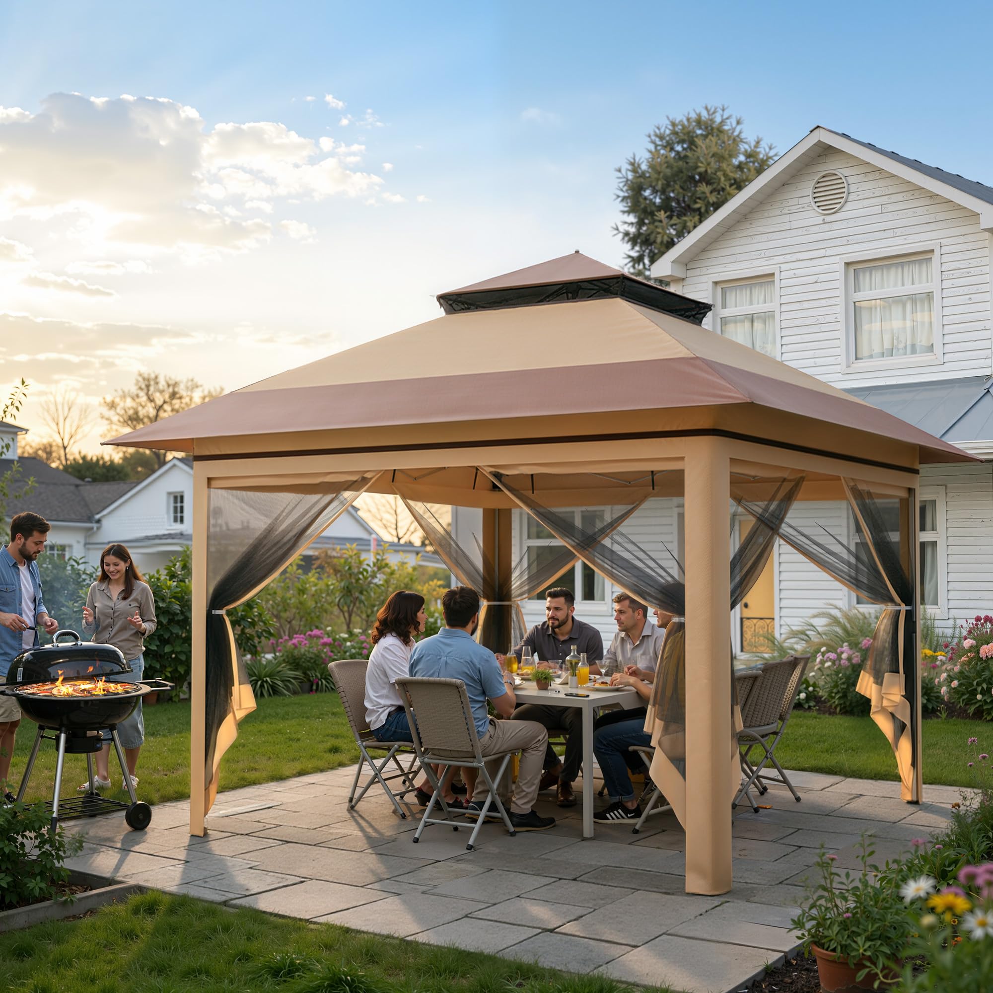 13 X 13 Pop Up altana z Mosquito Netting