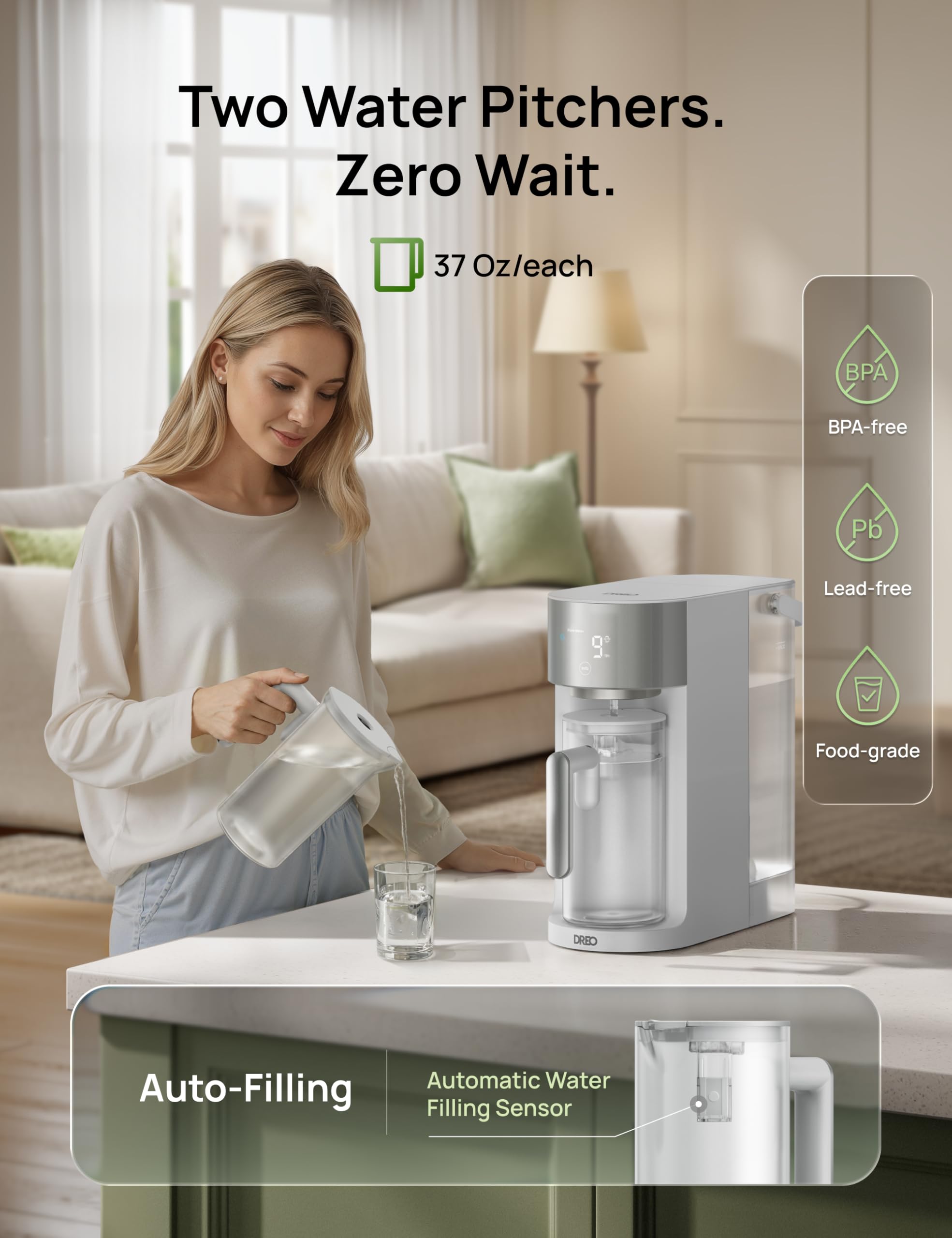 Wody filtr, Reverse Osmosis nablatowy, system
