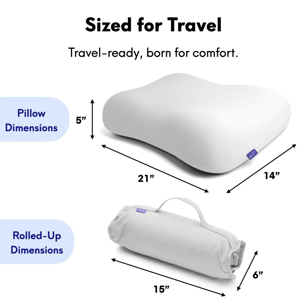 Podrozny gleboki Sleep Pillow, kompaktowy pianka memory