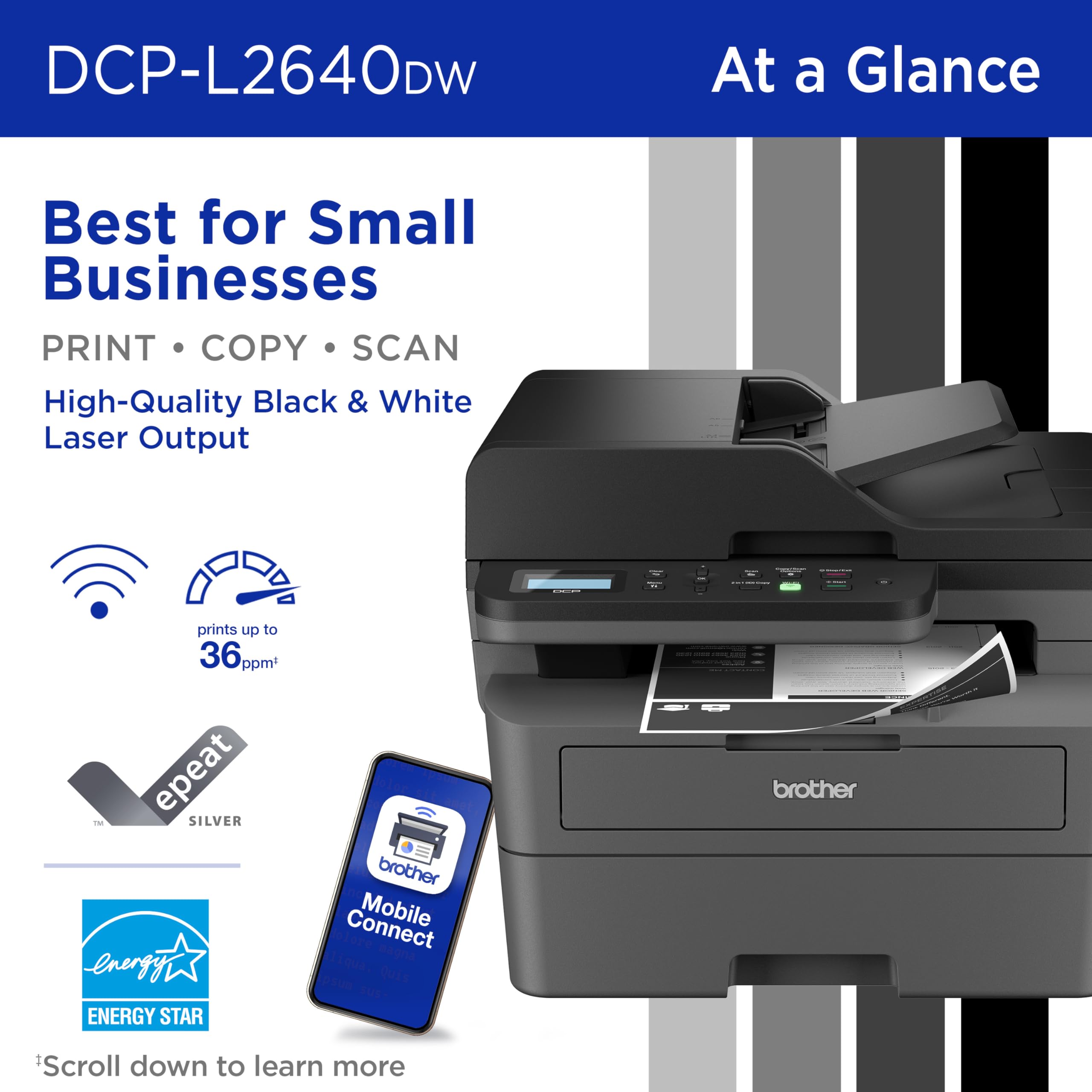 DCP-L2640DW bezprzewodowy Monochrome Laser drukarka