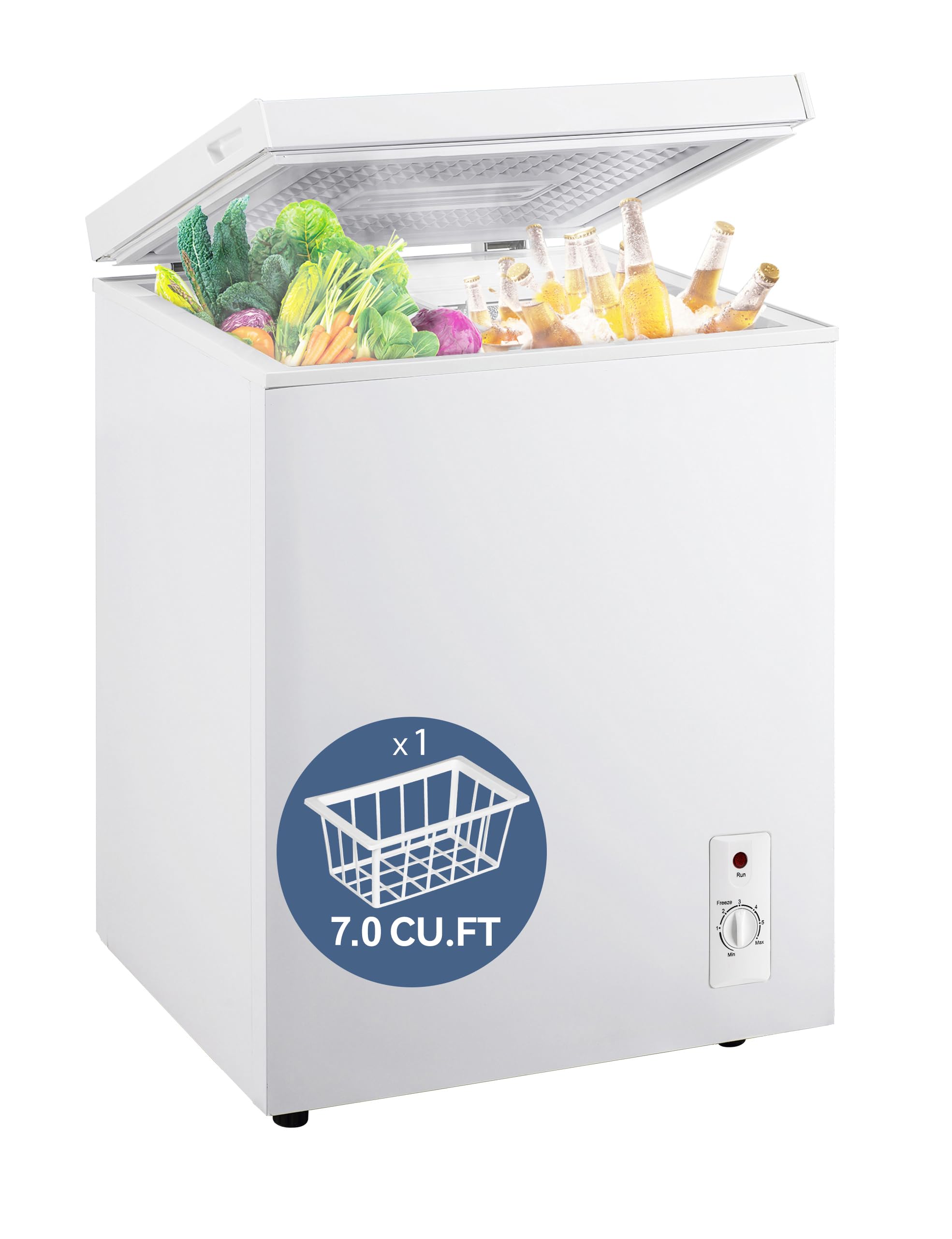 7.0 Cu ft Energy Efficient Chest zamrażarka
