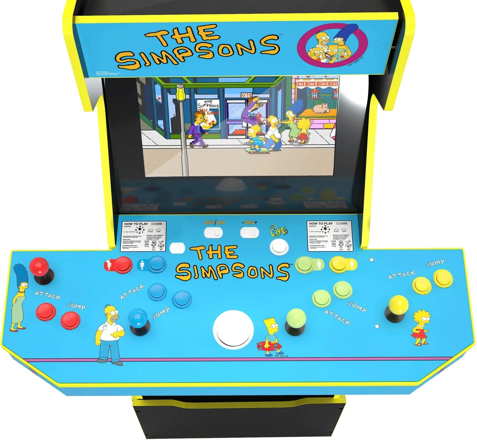 1787654388_QzT7ZUUW Z Simpsons 30th Edition Arcade z Stool i Tin, Multi