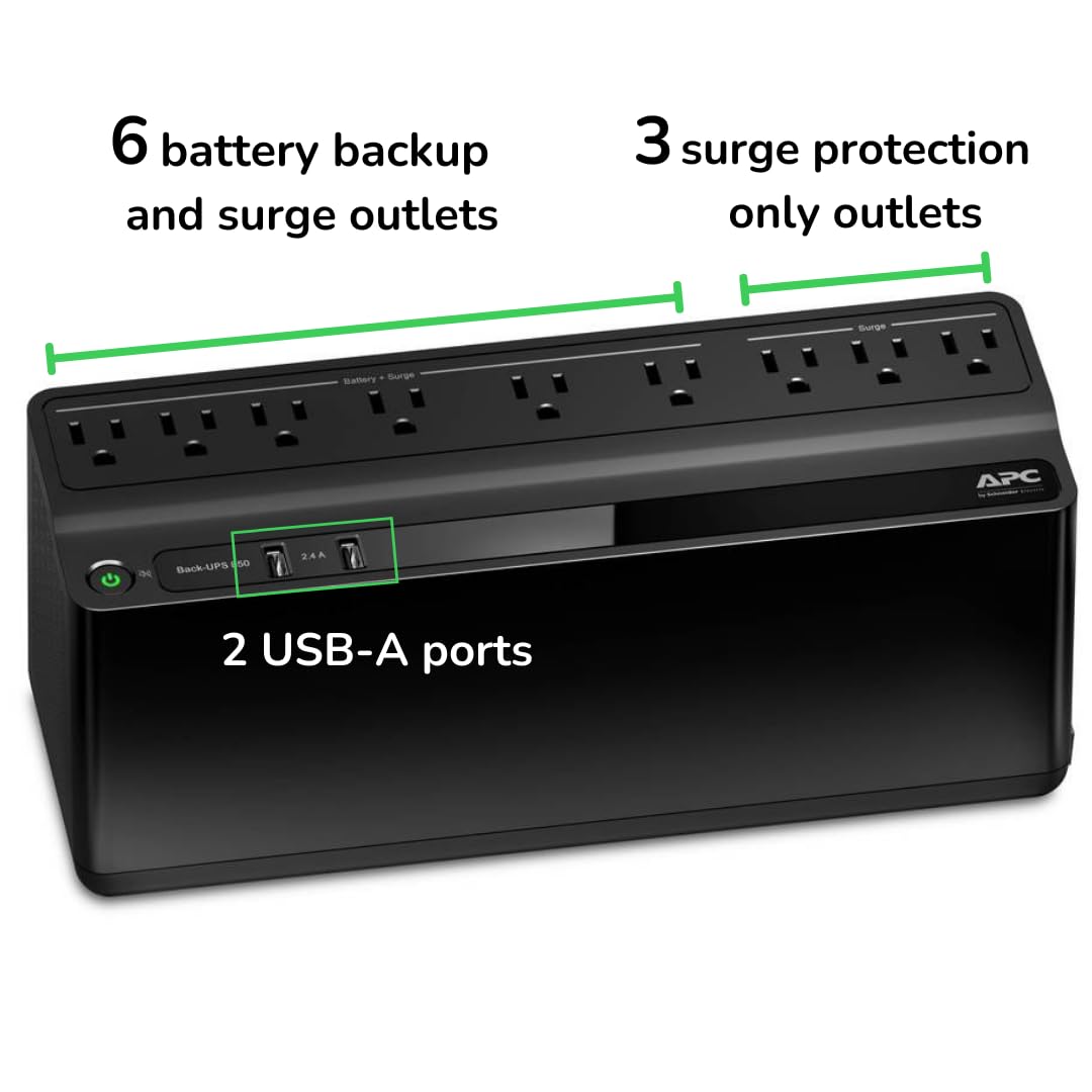 Akumulator, Ups 850VA, Backup i Surge Protector, do PC