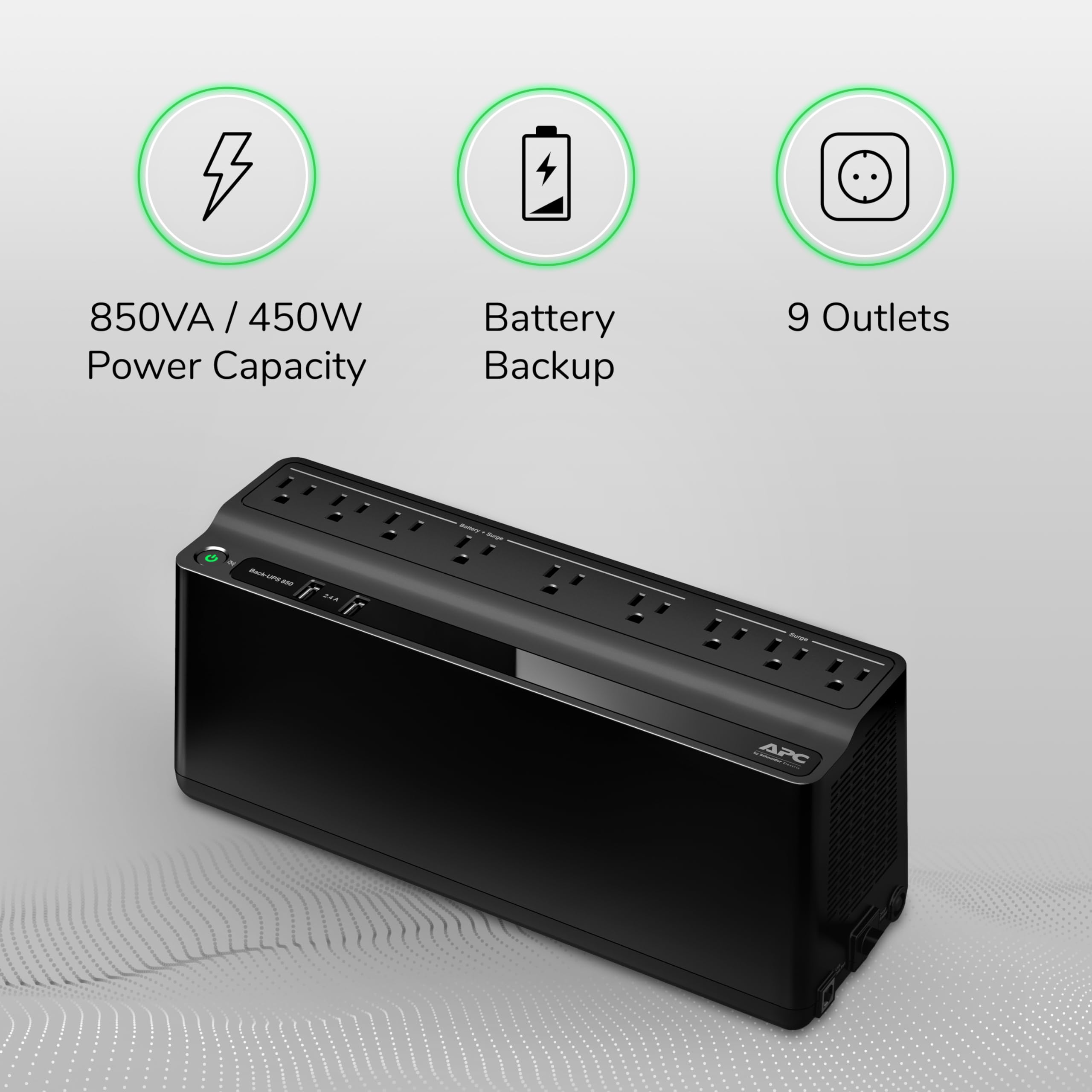 Akumulator, Ups 850VA, Backup i Surge Protector, do PC