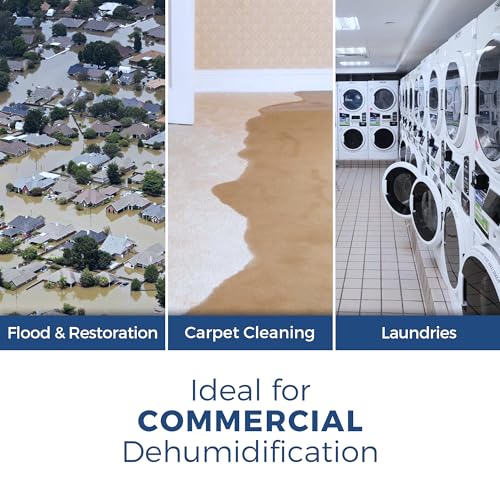 Komercyjny Dehumidifier 113 Pint z Drain wąż do Crawl Spaces, Basements