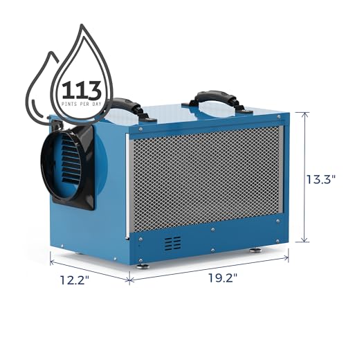 Komercyjny Dehumidifier 113 Pint z Drain wąż do Crawl Spaces, Basements