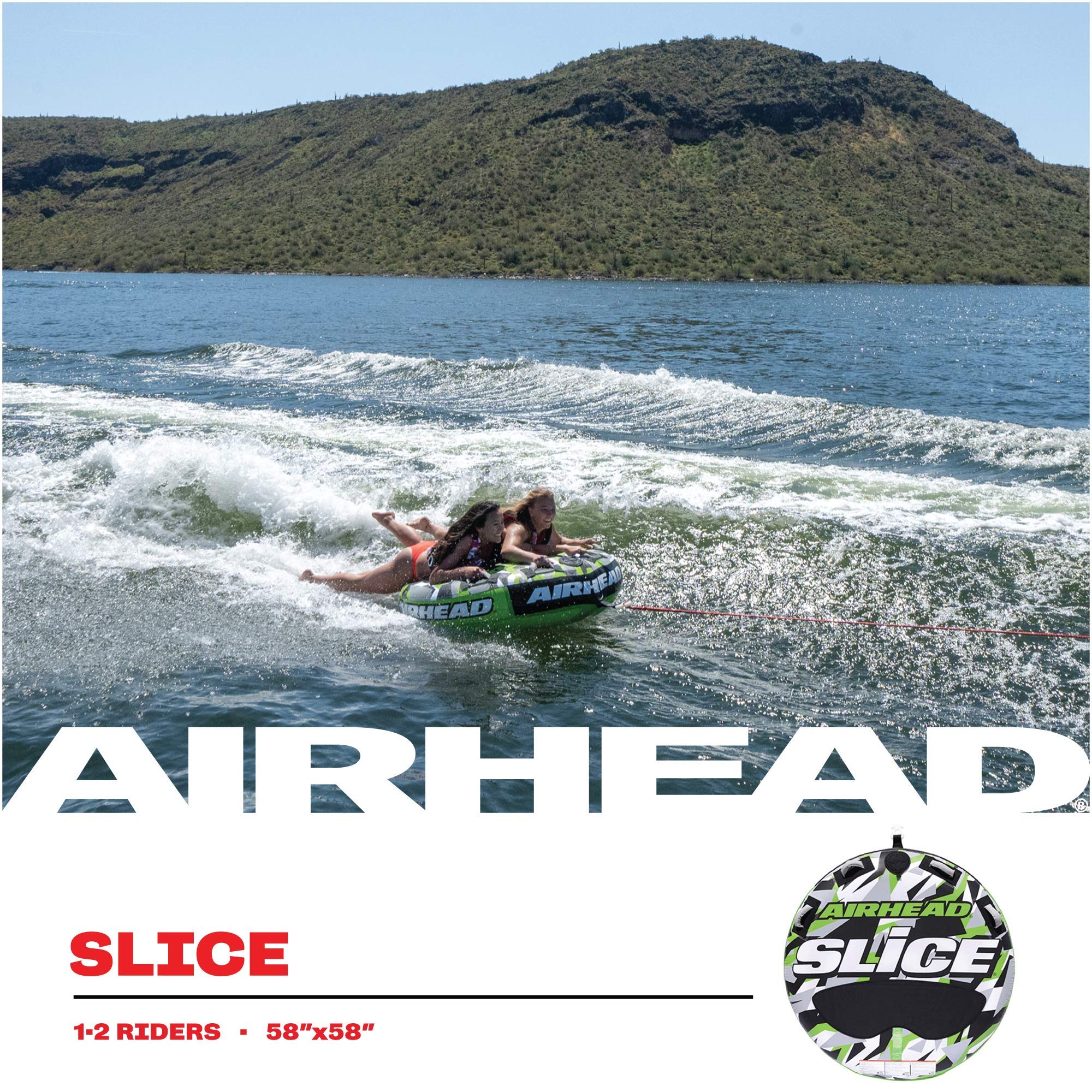 1787655672_CFfCYBZW Slice do 2-4 Riders Towable Tube, wzmocniony Nylon