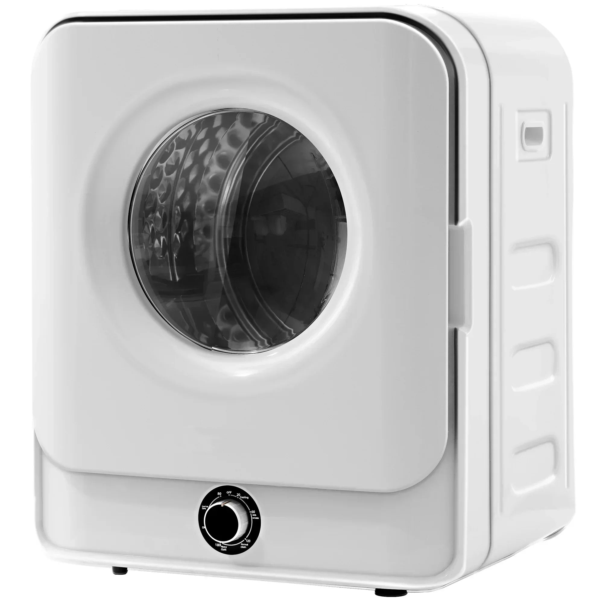 Clothes Dryer - 1.95 Cu.ft Front Load - Portable Compact Dryer 830W, 5 Drying Modes, Stainless Steel Drum, With Overheat Protection, Dust Removal