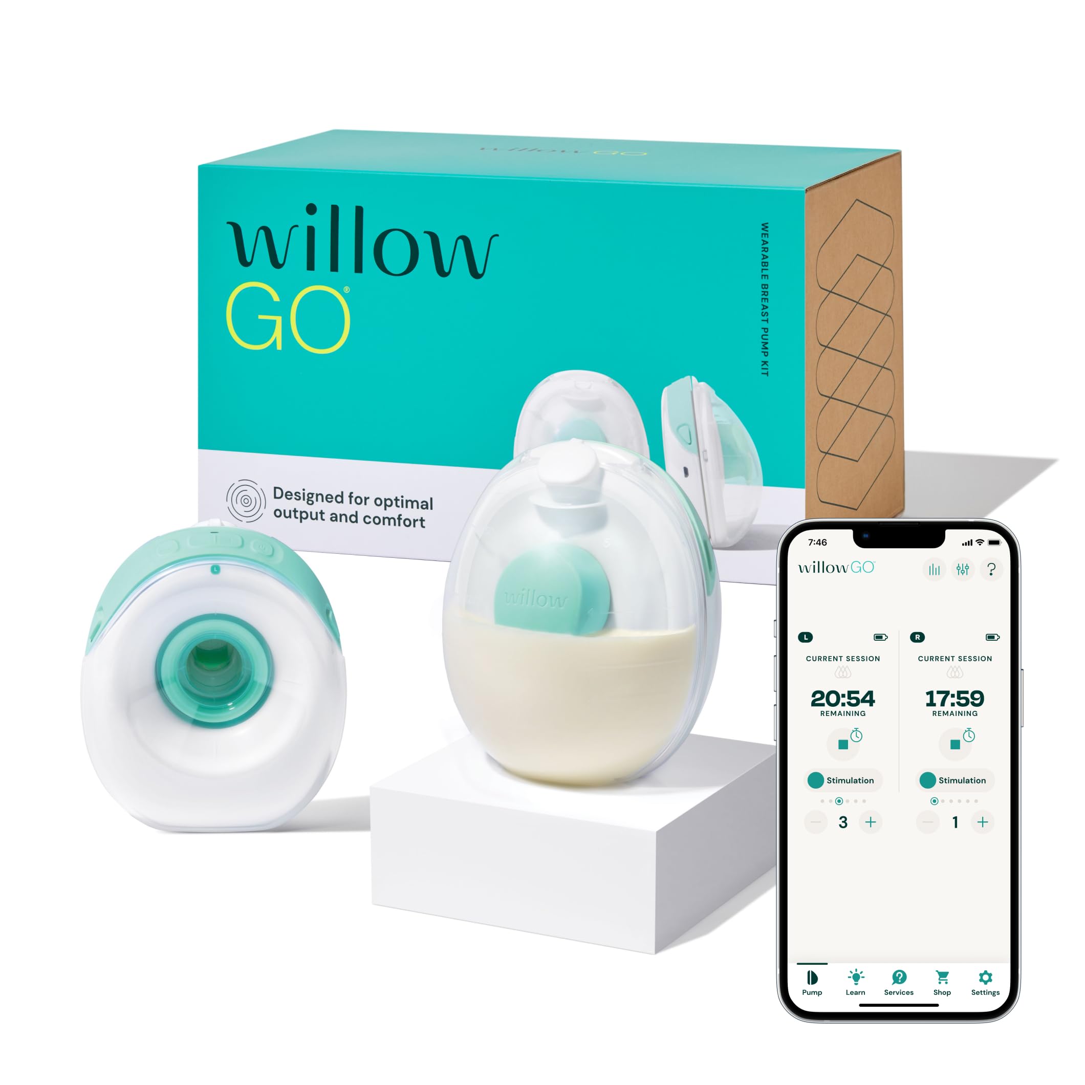 Go Wearable Breast pompa, Hands-free podwójny elektryczny