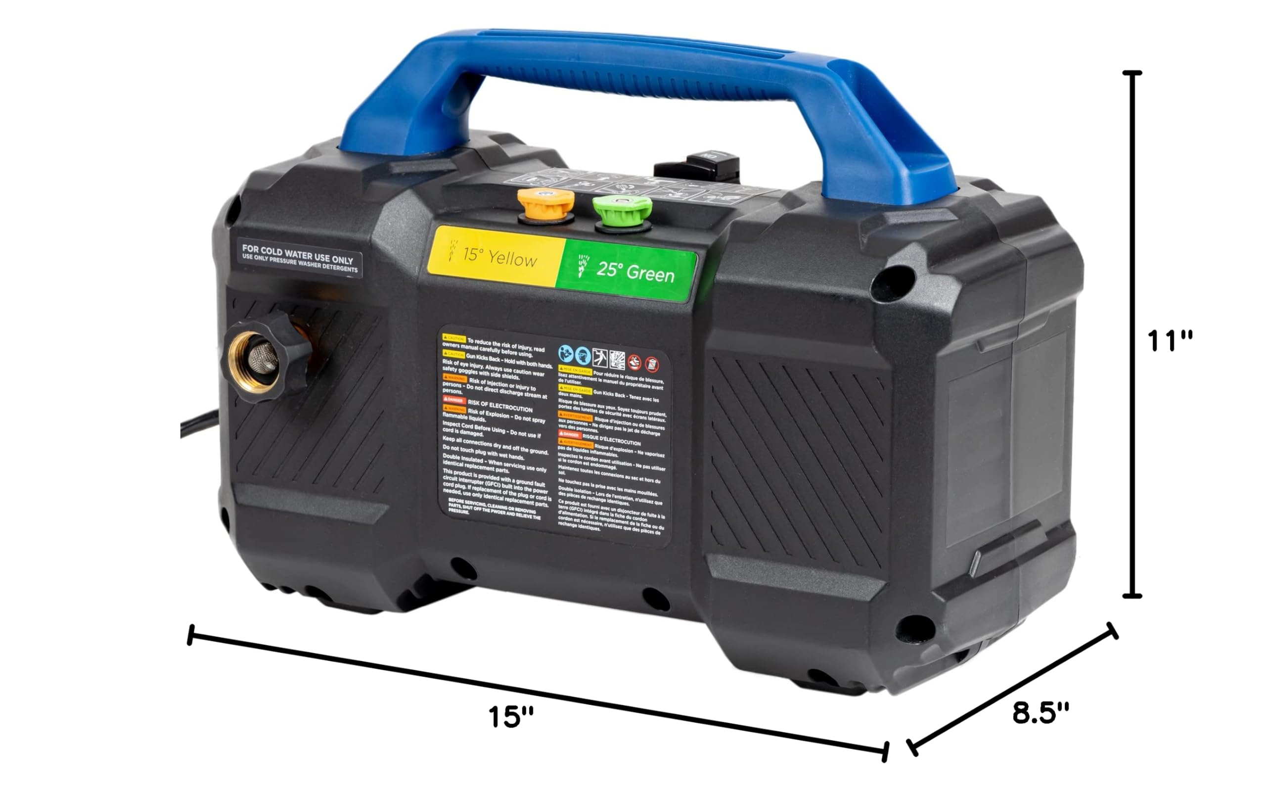 EPX3100v elektryczny myjka ciśnieniowa, 2100 PSI i Foam Cannon