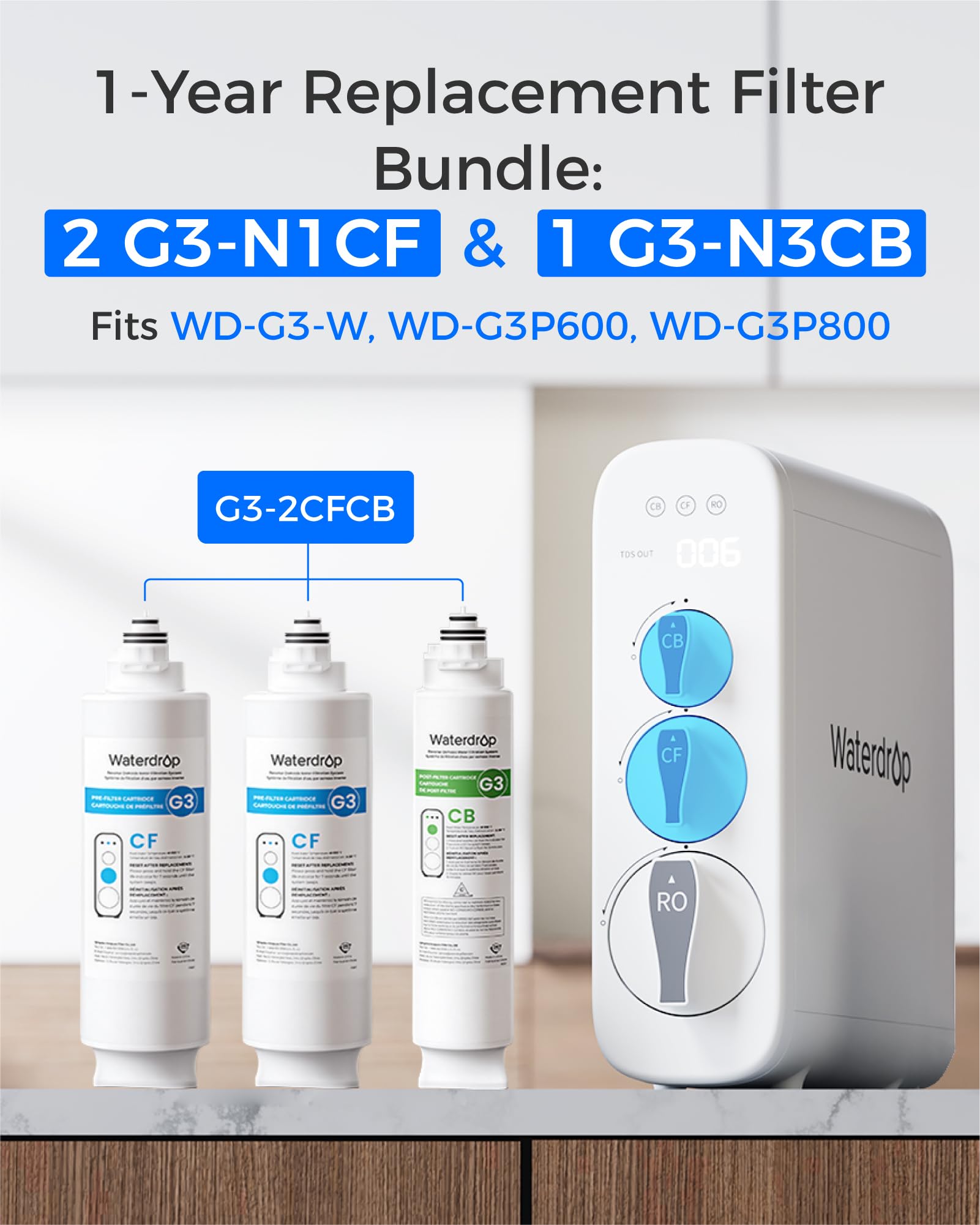 Filtr, G3-2CFCB, zamienny, do G3-W i G3P600