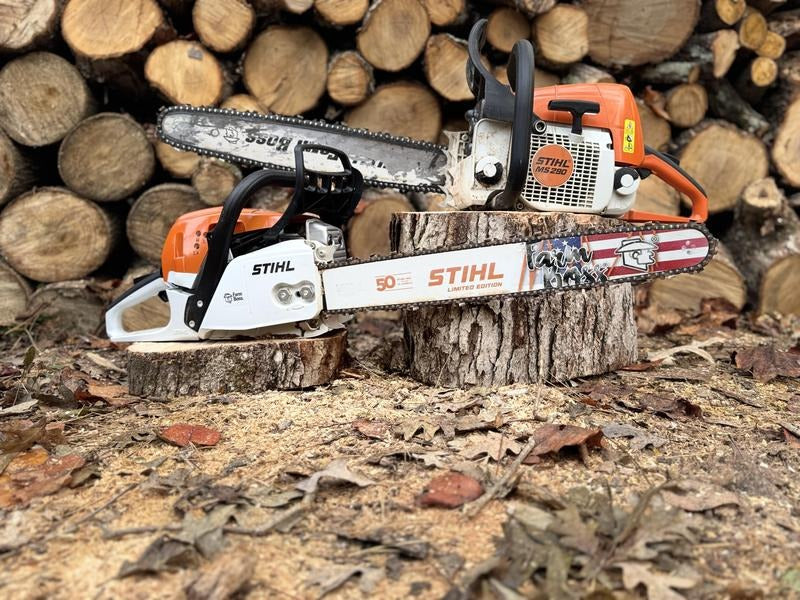 Gas-powered pila lancuchowa, 20w. Bar, 50.2cc, 0.325w. Chain Pitch