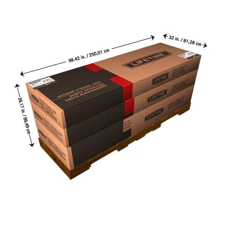 Wayfair 15 ft. X 8 ft. podwójny drzwi szopa magazynowa
