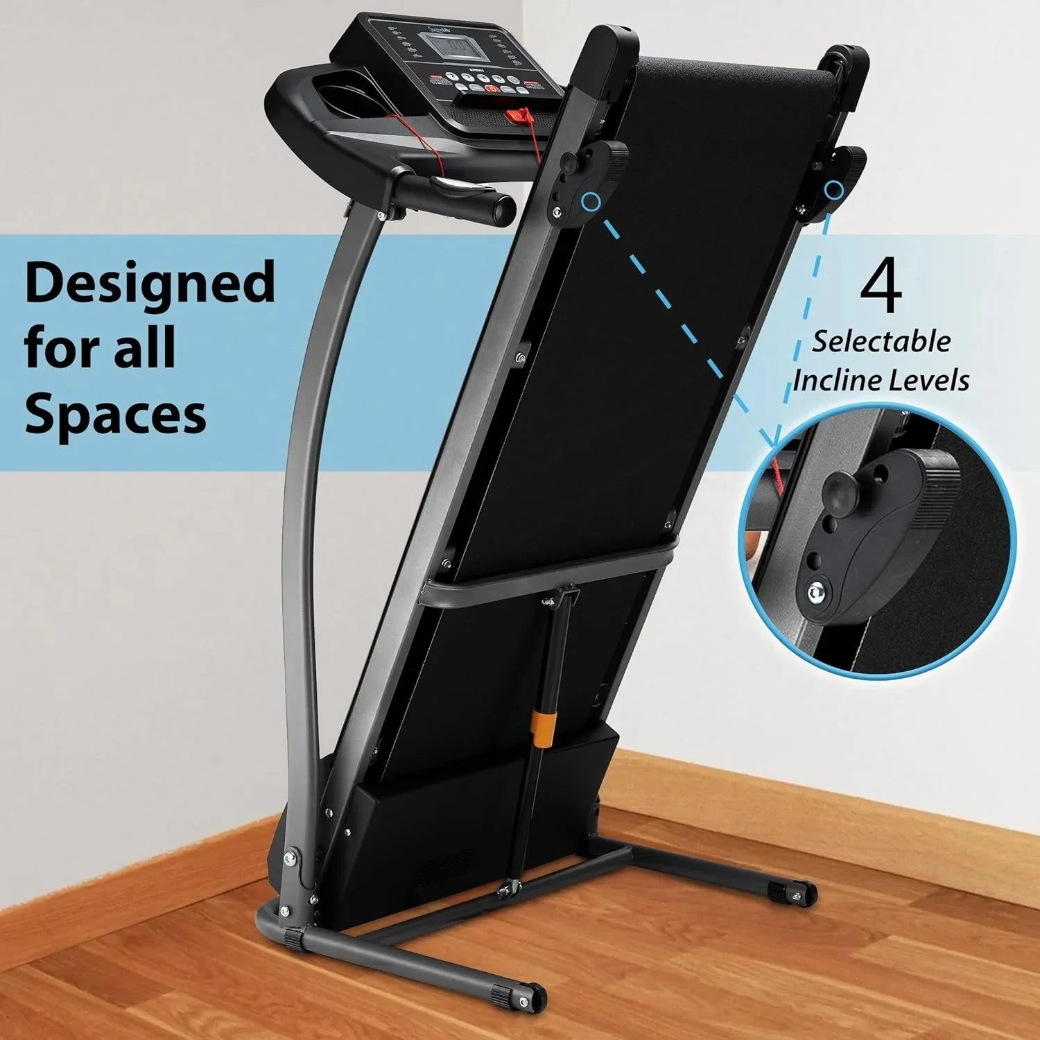 1787685176_yVH7x2ul Treadmill - Folding - Foldable Home Fitness Equipment with LCD for Walking and Running, Cardio Exercise Machine, Preset and Adjustable