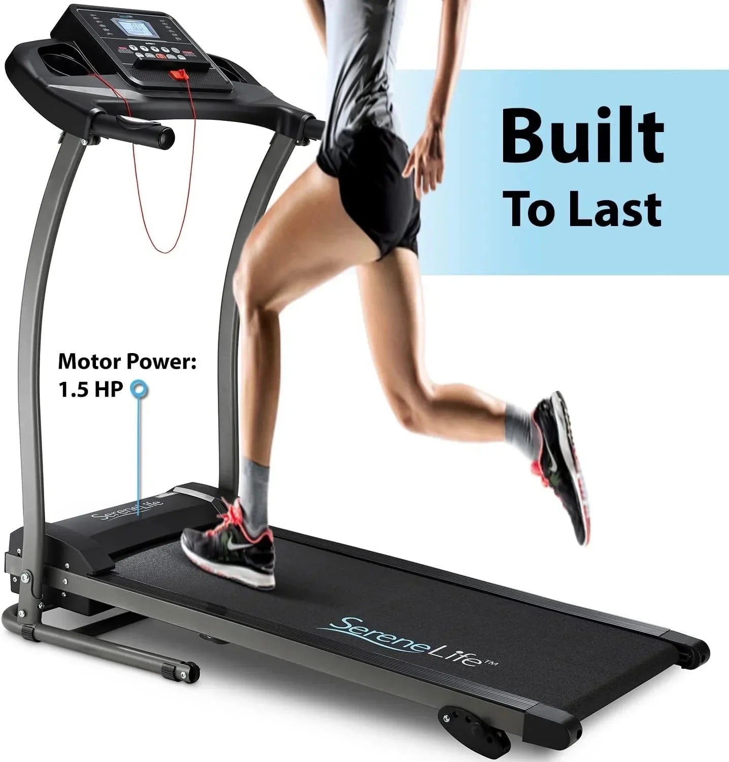1787685190_2sZUeq7j Treadmill - Folding - Foldable Home Fitness Equipment with LCD for Walking and Running, Cardio Exercise Machine, Preset and Adjustable