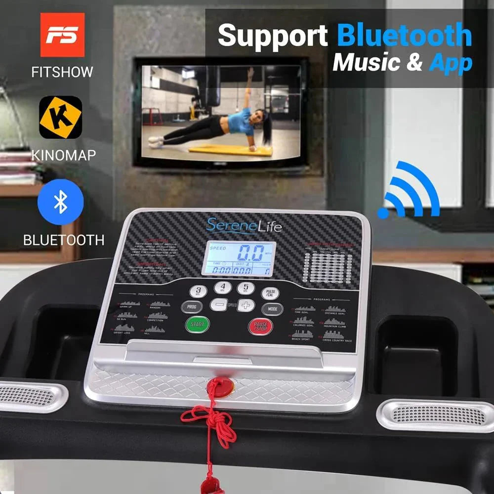 1787685214_qRueWf1A Treadmill - Folding - Foldable Home Fitness Equipment with LCD for Walking and Running, Cardio Exercise Machine, Preset and Adjustable
