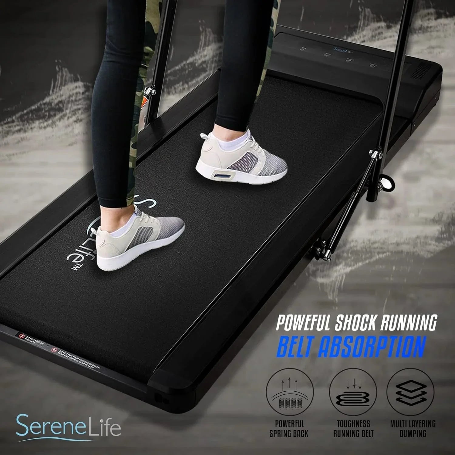 1787685238_TWwsRCwg Treadmill - Folding - Foldable Home Fitness Equipment with LCD for Walking and Running, Cardio Exercise Machine, Preset and Adjustable