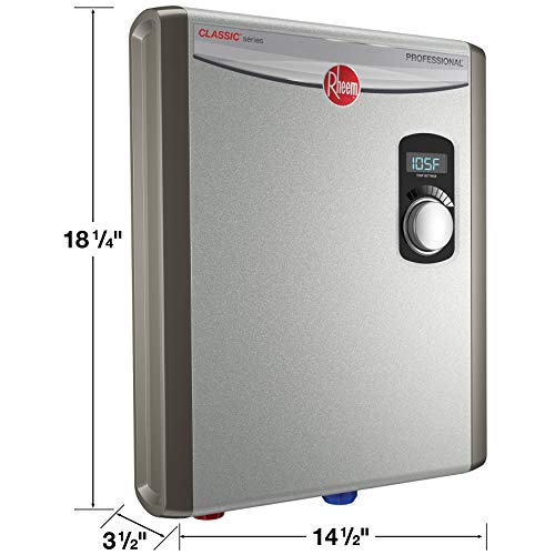 18kW 240V Tankless elektryczny wody grzejnik, Energy Efficient, kompaktowy, szary