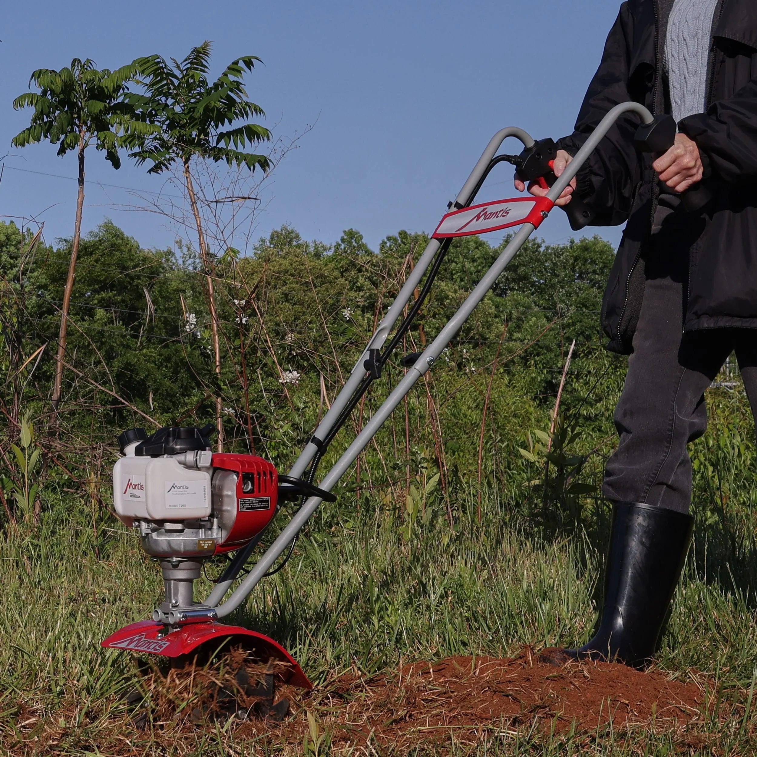 Tiller/cultivator, 7268 mini, 25-cc 9-w Front-tine Forward-rotating Tiller (carb)