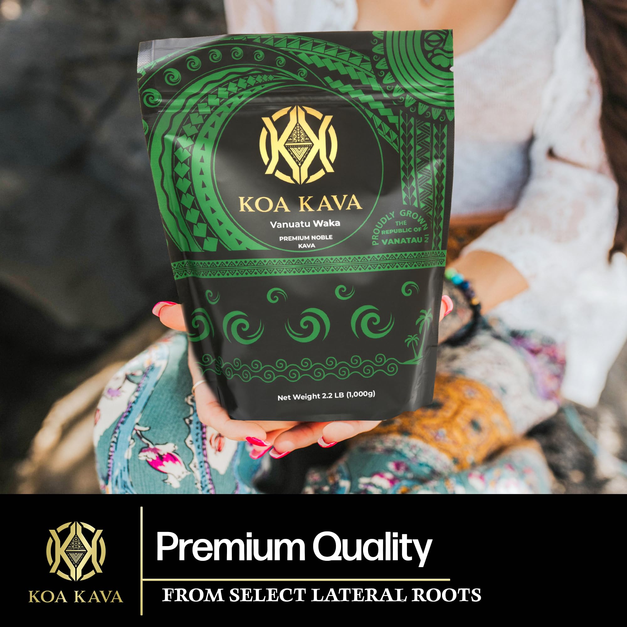 Kava Vanuatu Kava Powder, 1kg premium Noble Waka Tea