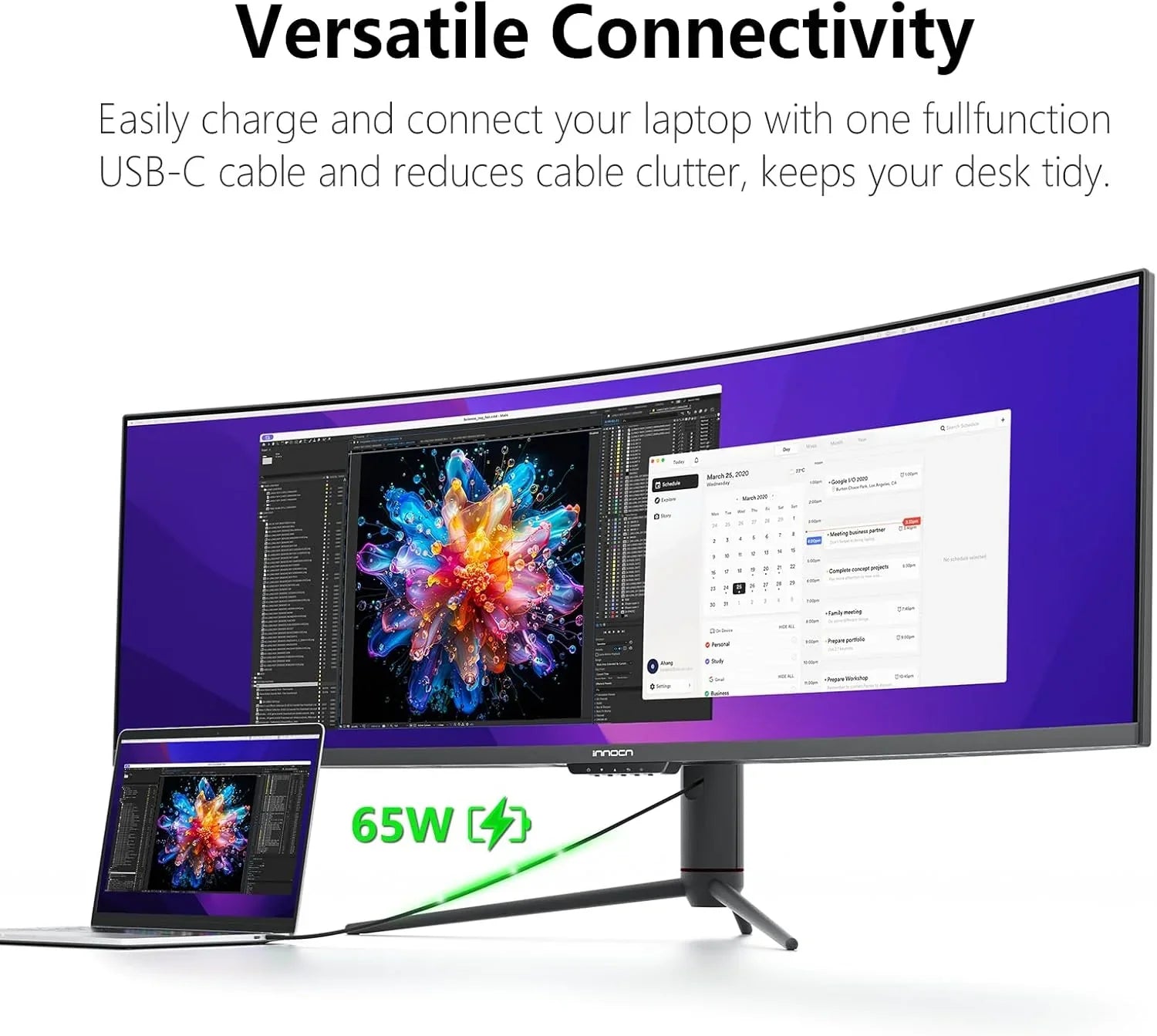 1787687617_SVKmkOs7 49 Curved gamingowy monitor, 144Hz, HDR400, USB-C, 49C1G