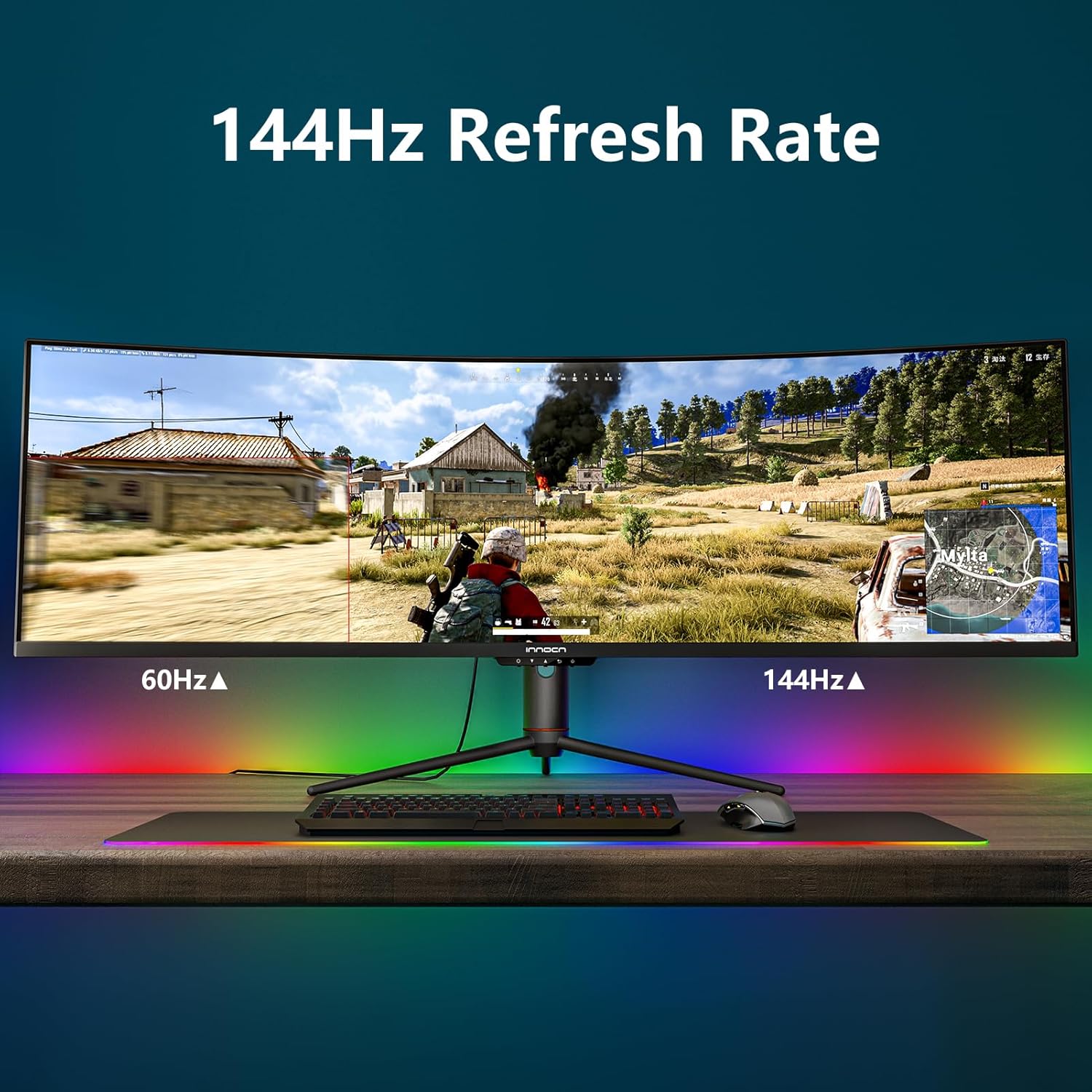 1787687622_FVHHMFyE 49 Curved gamingowy monitor, 144Hz, HDR400, USB-C, 49C1G