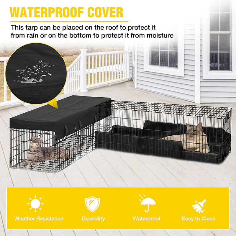 Cat Tunnel AIR7007, Featuring Metal Cat Run with Waterproof Fabric and Compatible with AIR37/AIR37-M Cat House