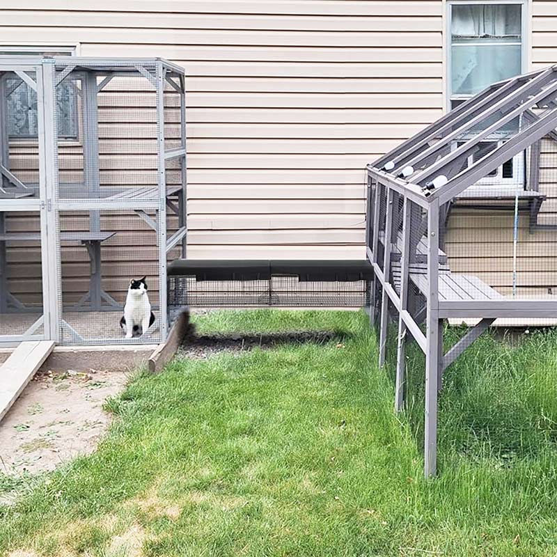Cat Tunnel AIR7007, Featuring Metal Cat Run with Waterproof Fabric and Compatible with AIR37/AIR37-M Cat House