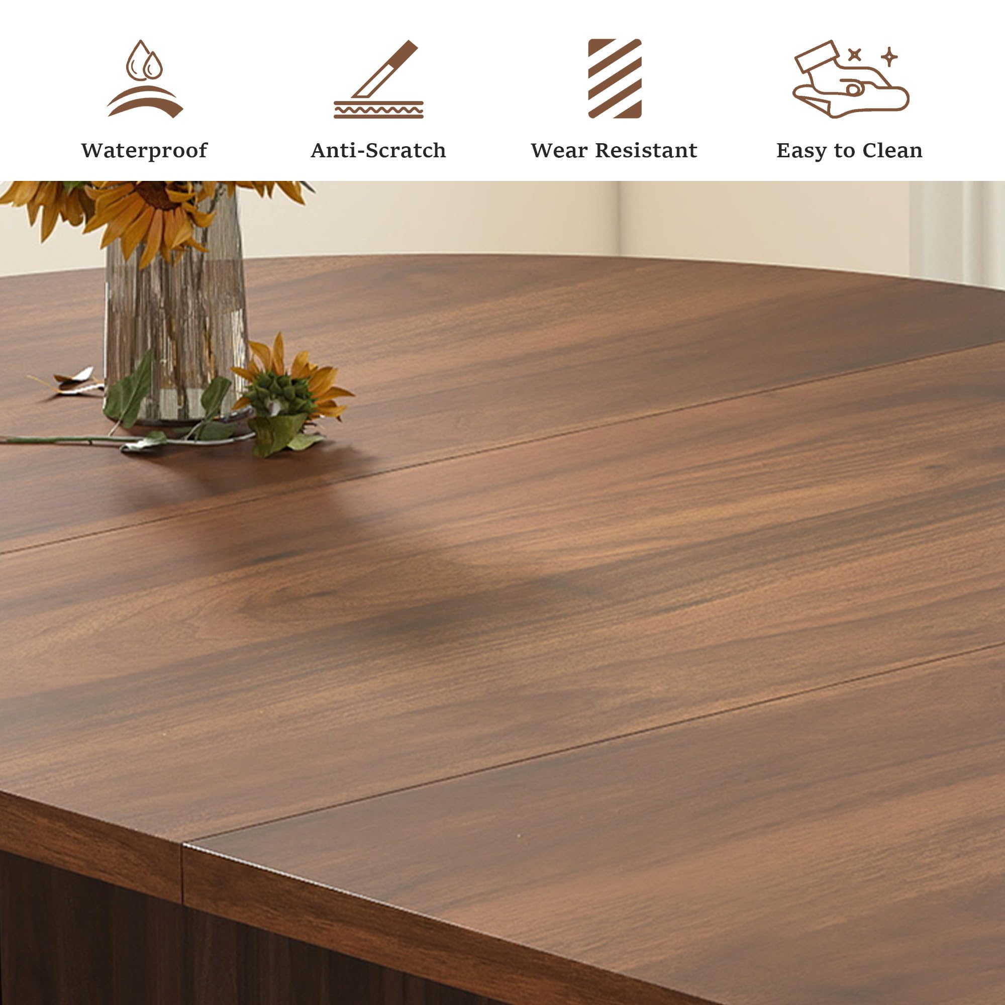 41-78 Extendable do 4-8 stol jadalniany, Walnut