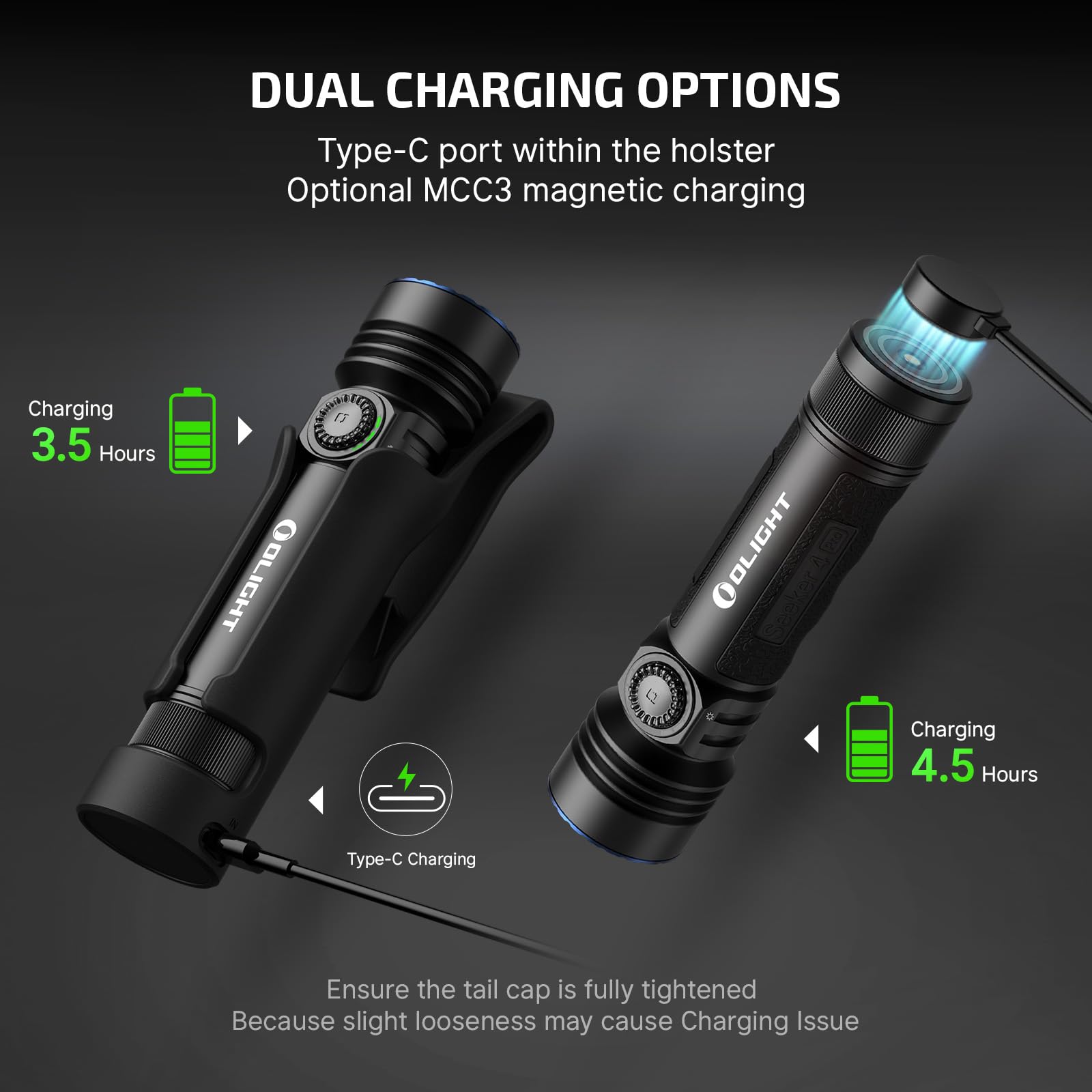 Seeker 4 Pro akumulatorowy Flashlight, 4600 Lumens