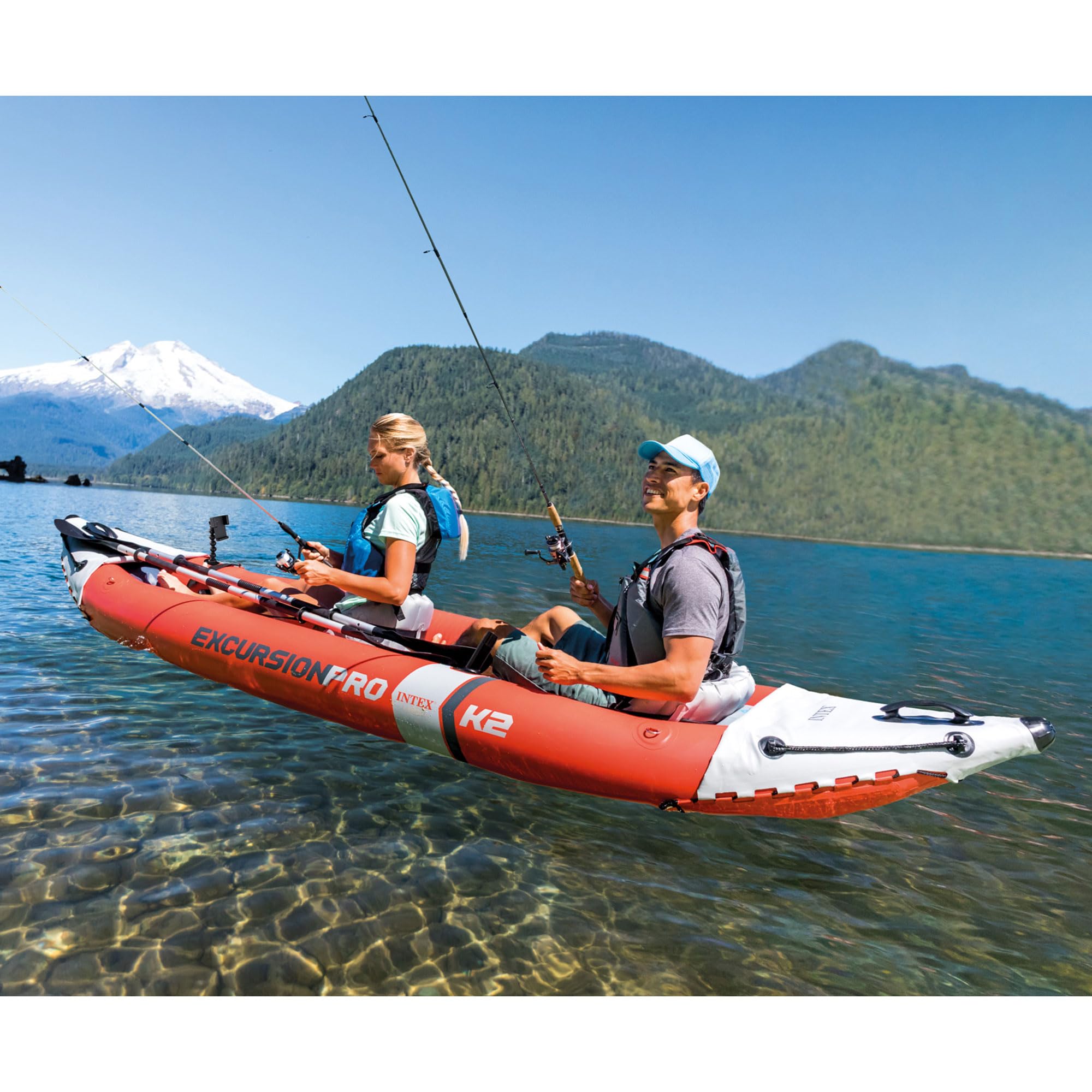 Kajak, Excursion Pro K2 Inflatable, zestaw z wiosla