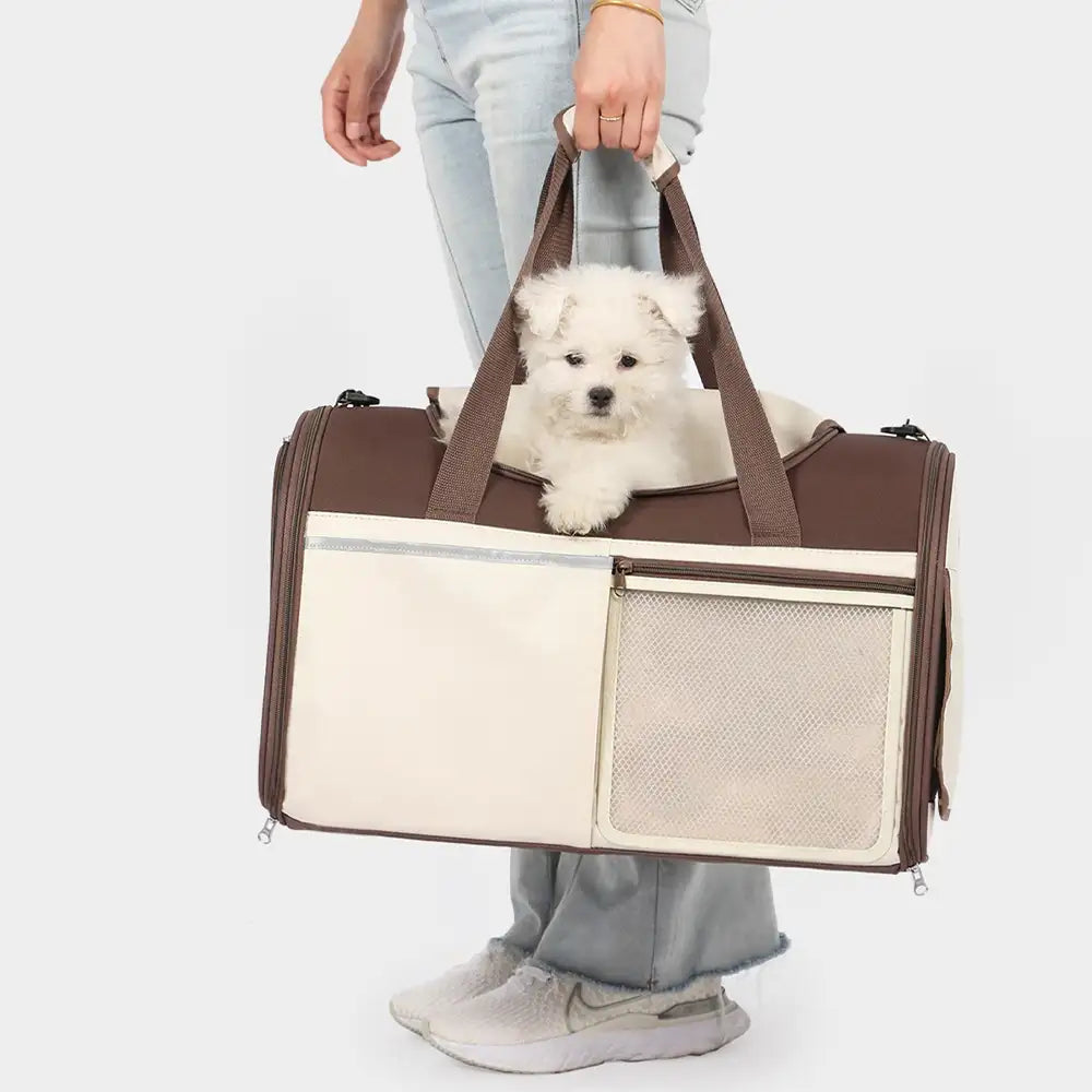 1787696207_VJt0QehU Carrier - Handheld Crossbody Dog Cat, Multi-function Breathable Pet Carrier Bag - Designed for Travel and Vet