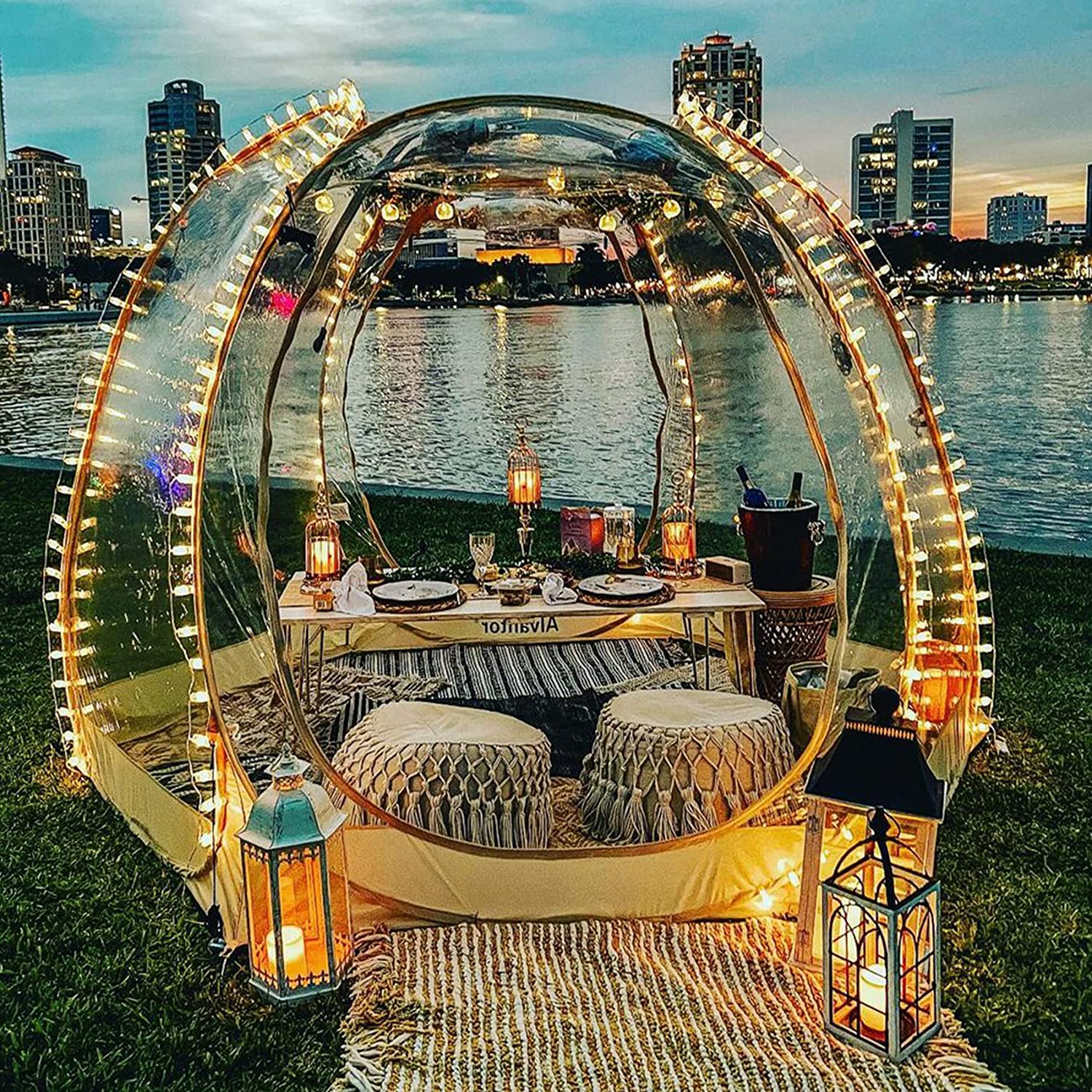 Namiot Pop Up altana, 8-10 osobowy Dome ogrodowy tarasowy zadaszenie schronienie