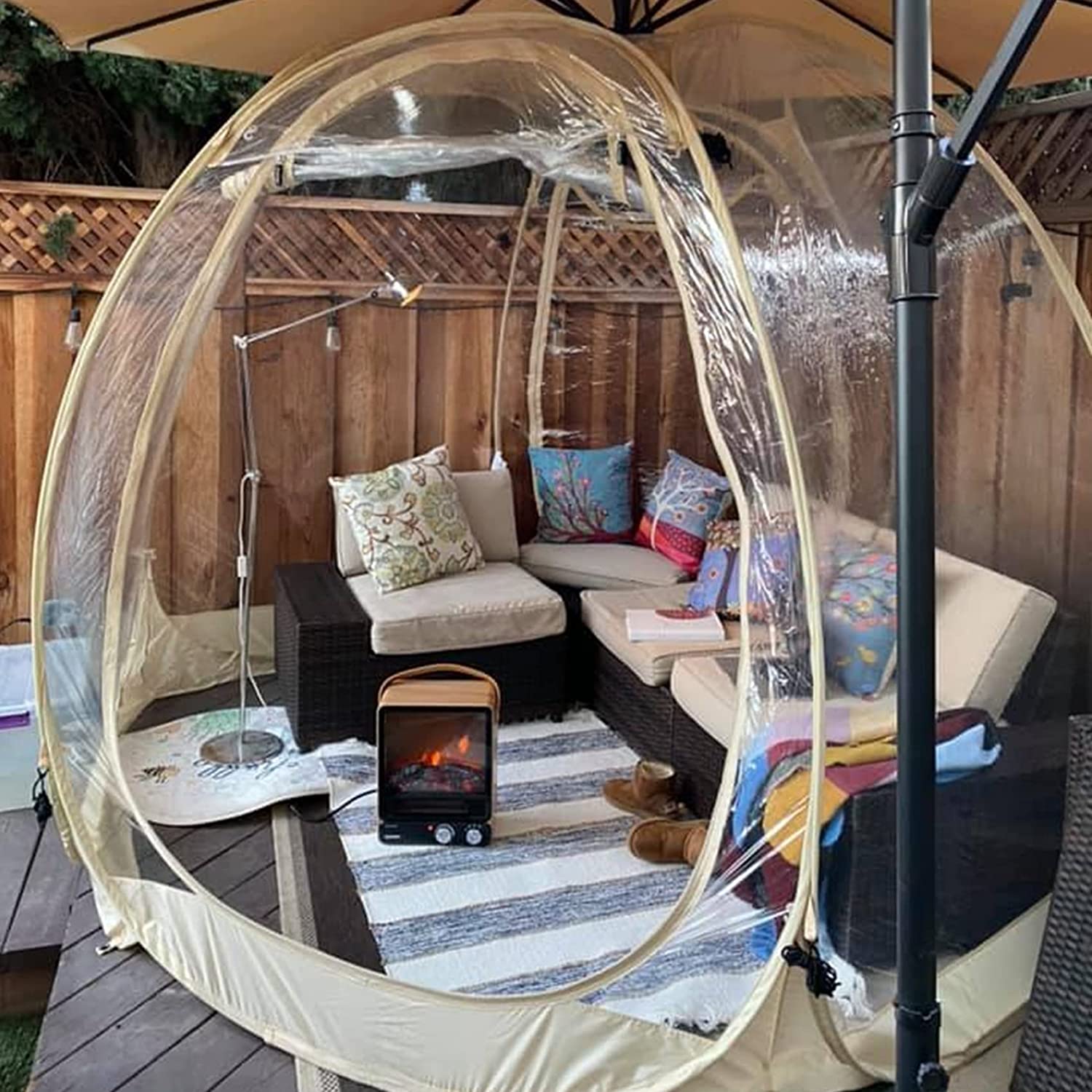 Namiot Pop Up altana, 8-10 osobowy Dome ogrodowy tarasowy zadaszenie schronienie