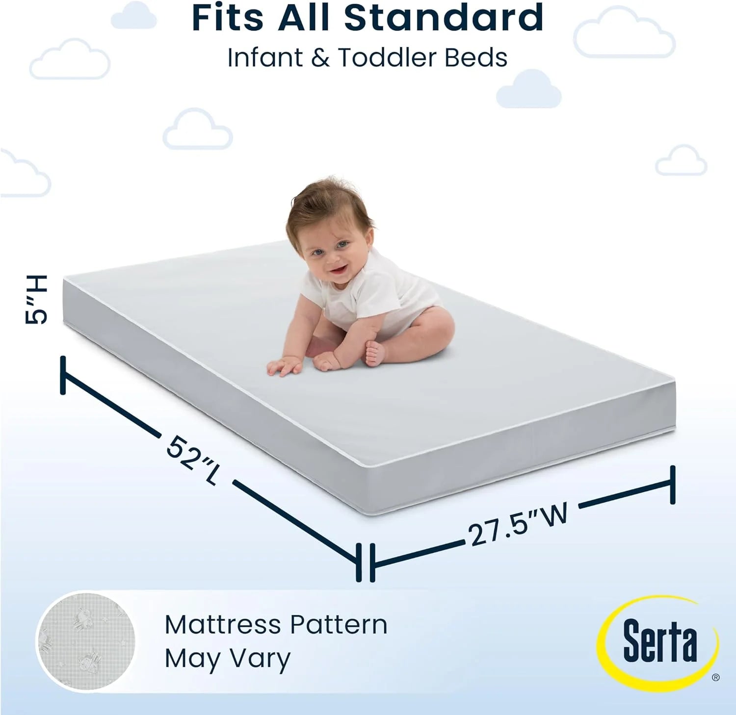 Perfect Slumber podwójny Sided Crib i Toddler materac
