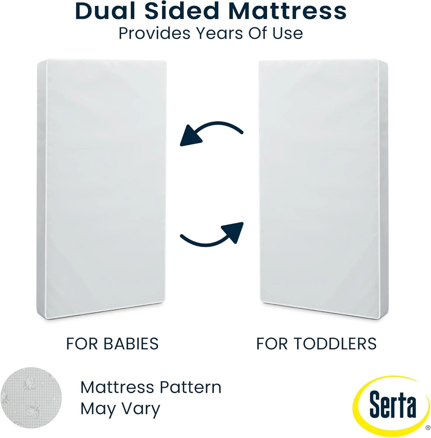 Perfect Slumber podwójny Sided Crib i Toddler materac