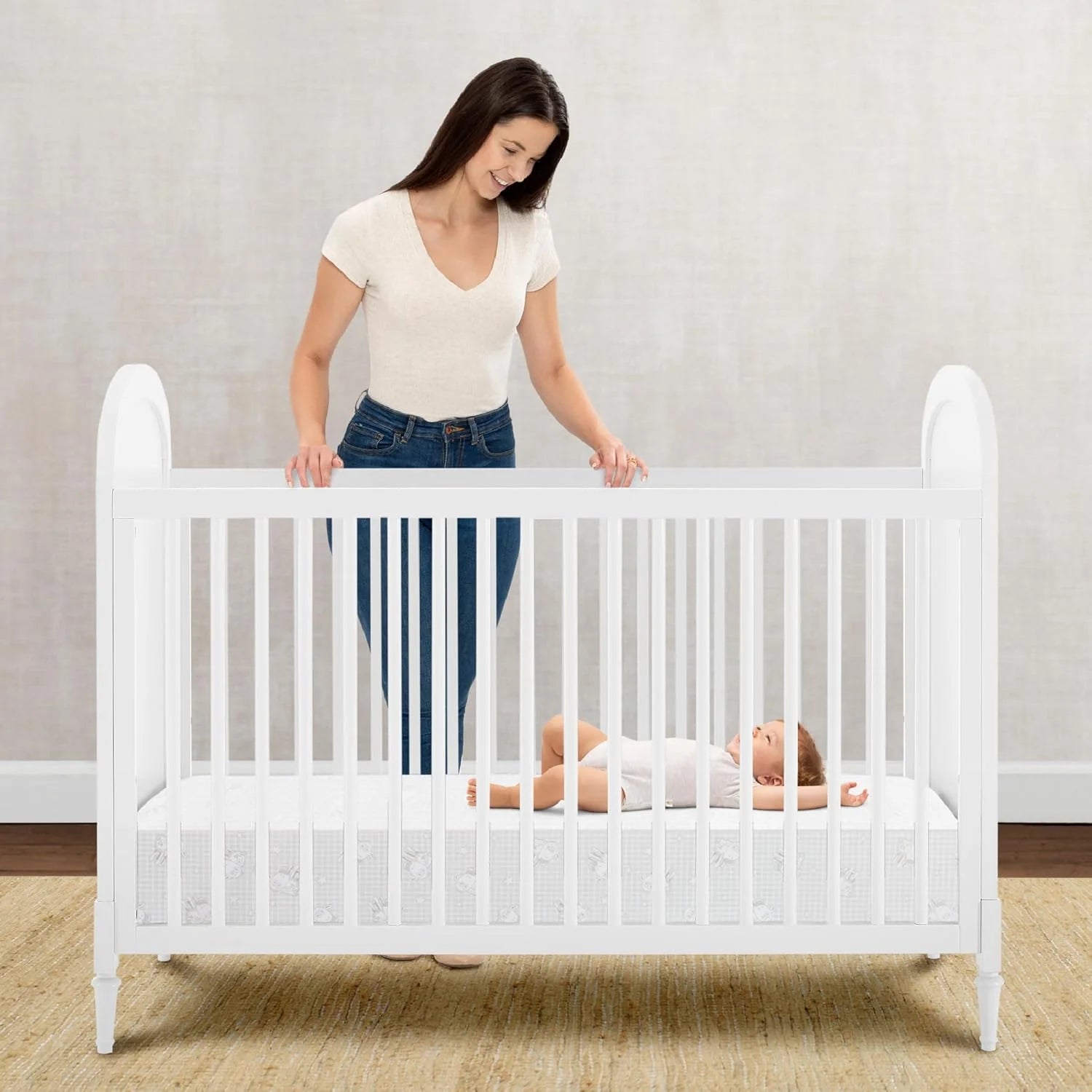 Perfect Slumber podwójny Sided Crib i Toddler materac