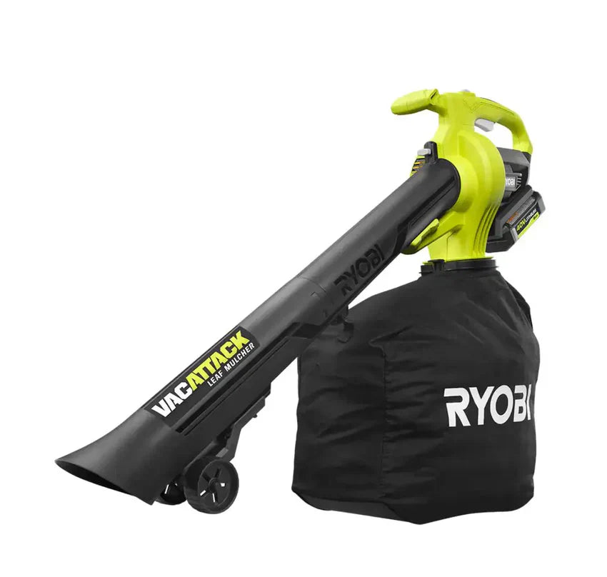 Vacuum - RY40451-2B 40V Vac Attack Cordless Leaf, /mulcher - Featuring (2) 5.0 Ah Batteries and (1) Charger