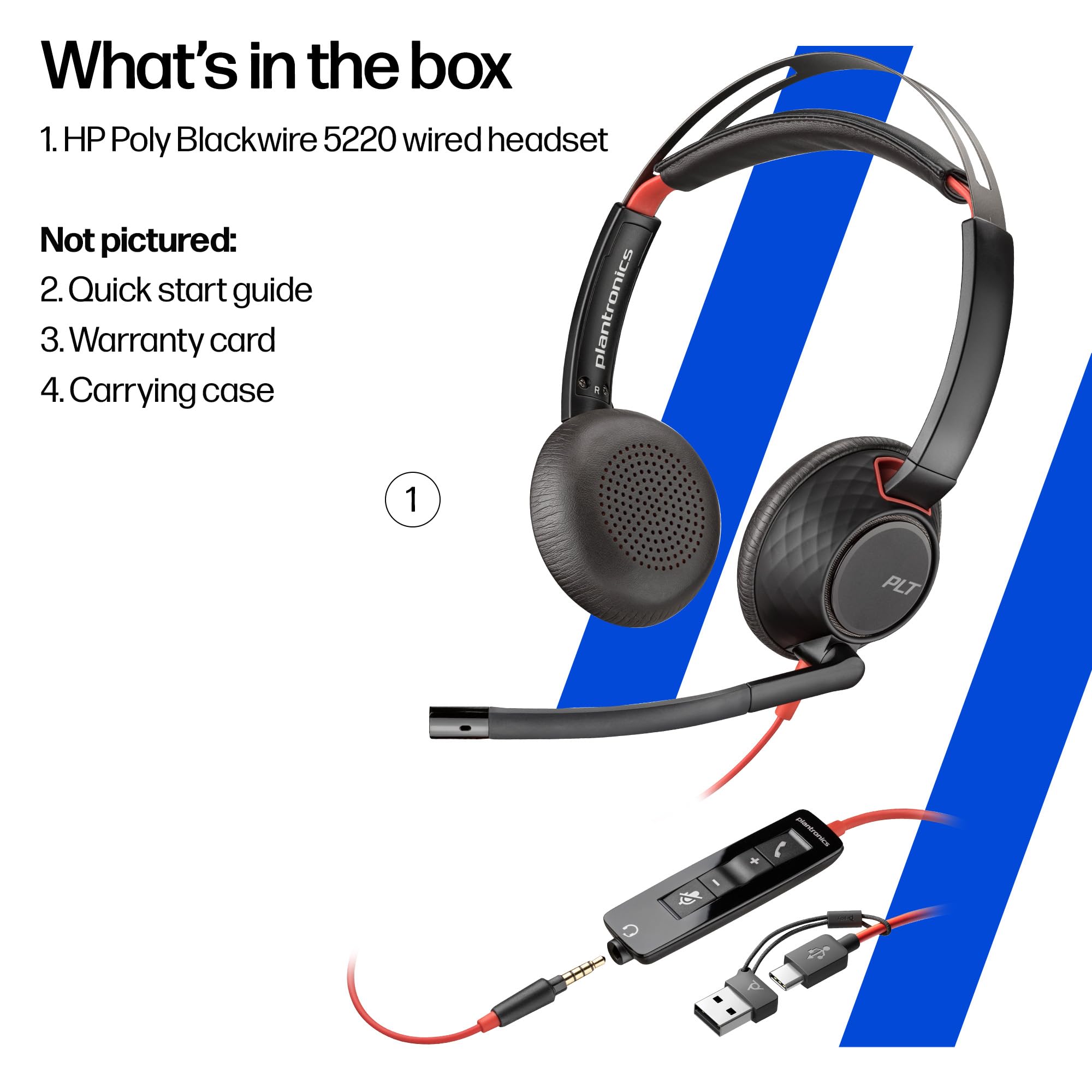 5220 Wired Headset, Noise Cancelling Mic