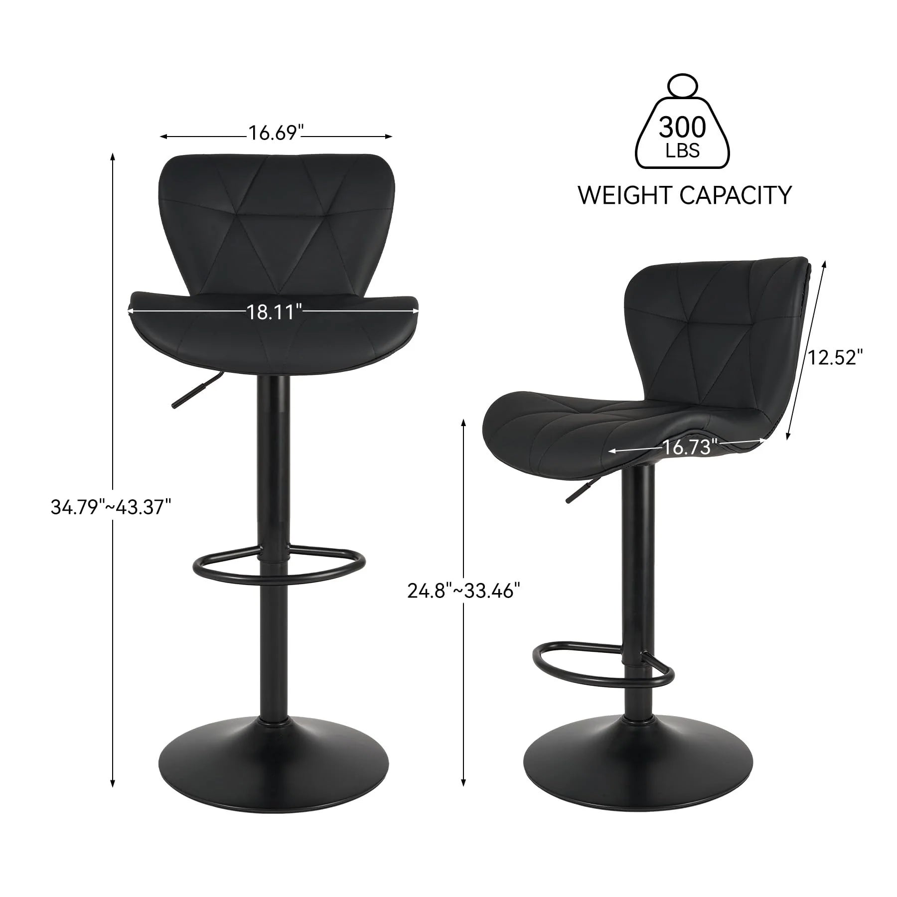 1787702730_eNRqzWTm Zestaw, nowoczesny Bar Stools, 2, regulowany Faux skora