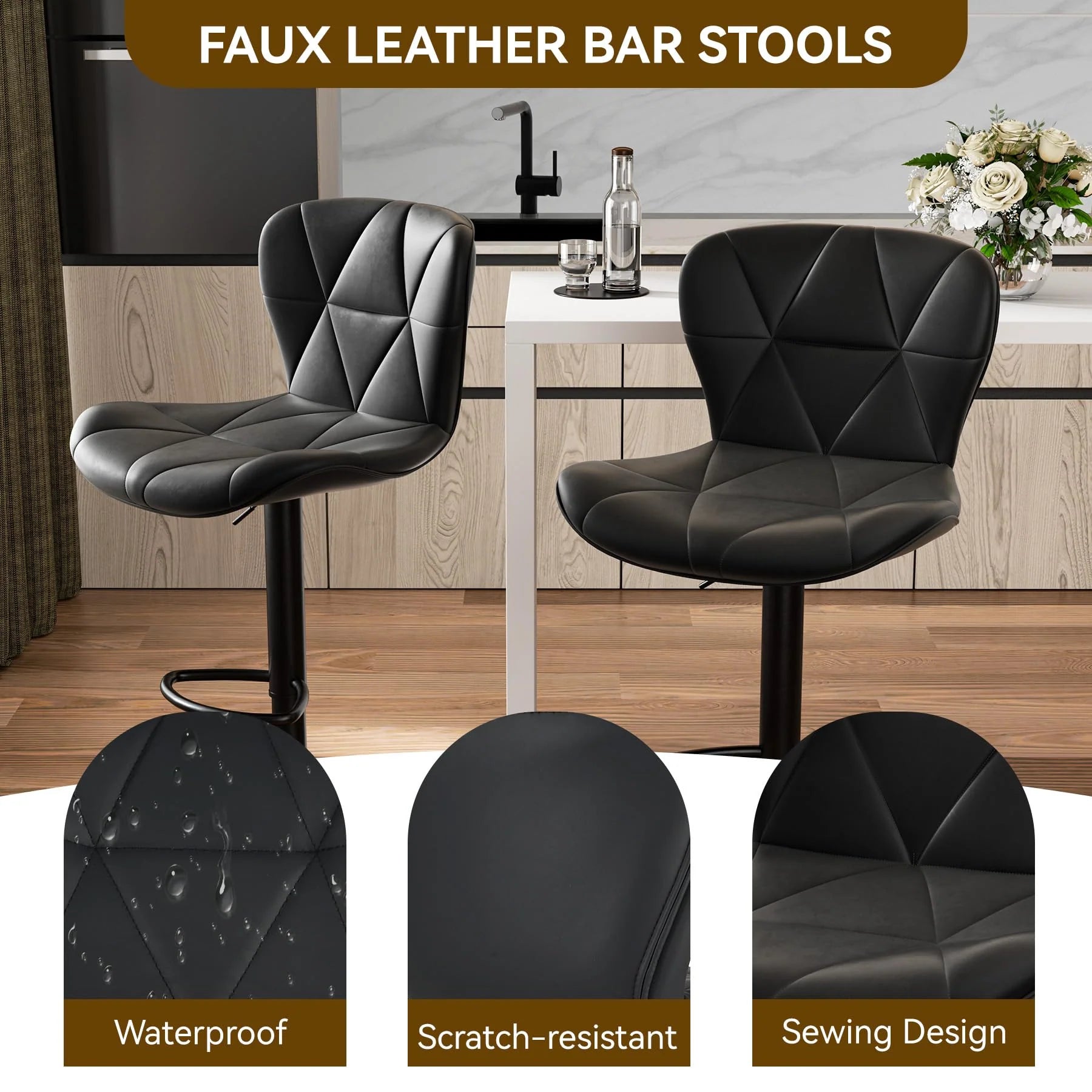1787702740_CDWRAmO6 Zestaw, nowoczesny Bar Stools, 2, regulowany Faux skora