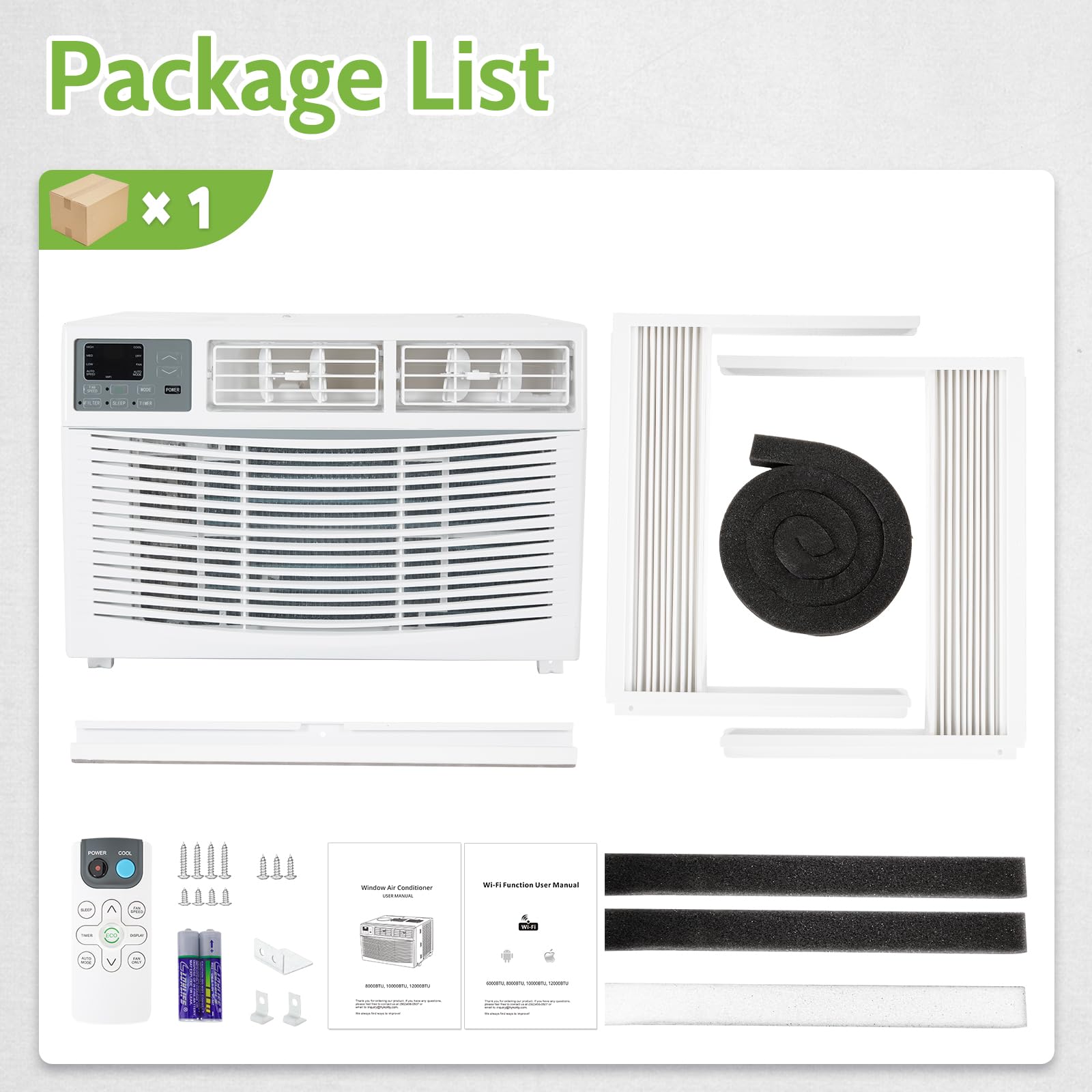 Klimatyzator, 8,000 BTU smart Wi-Fi okno