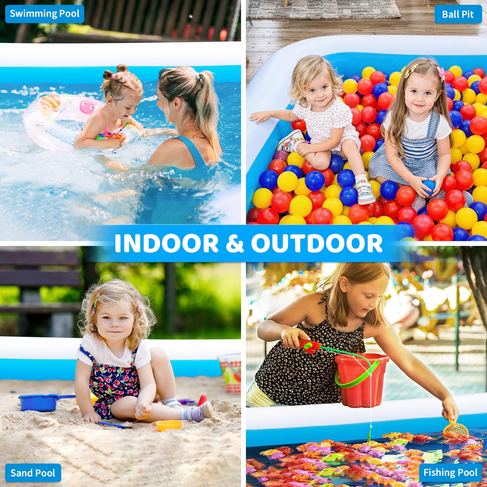 Basen, dodatkowy duży Inflatable, 180 X 76 X 22 z pompa
